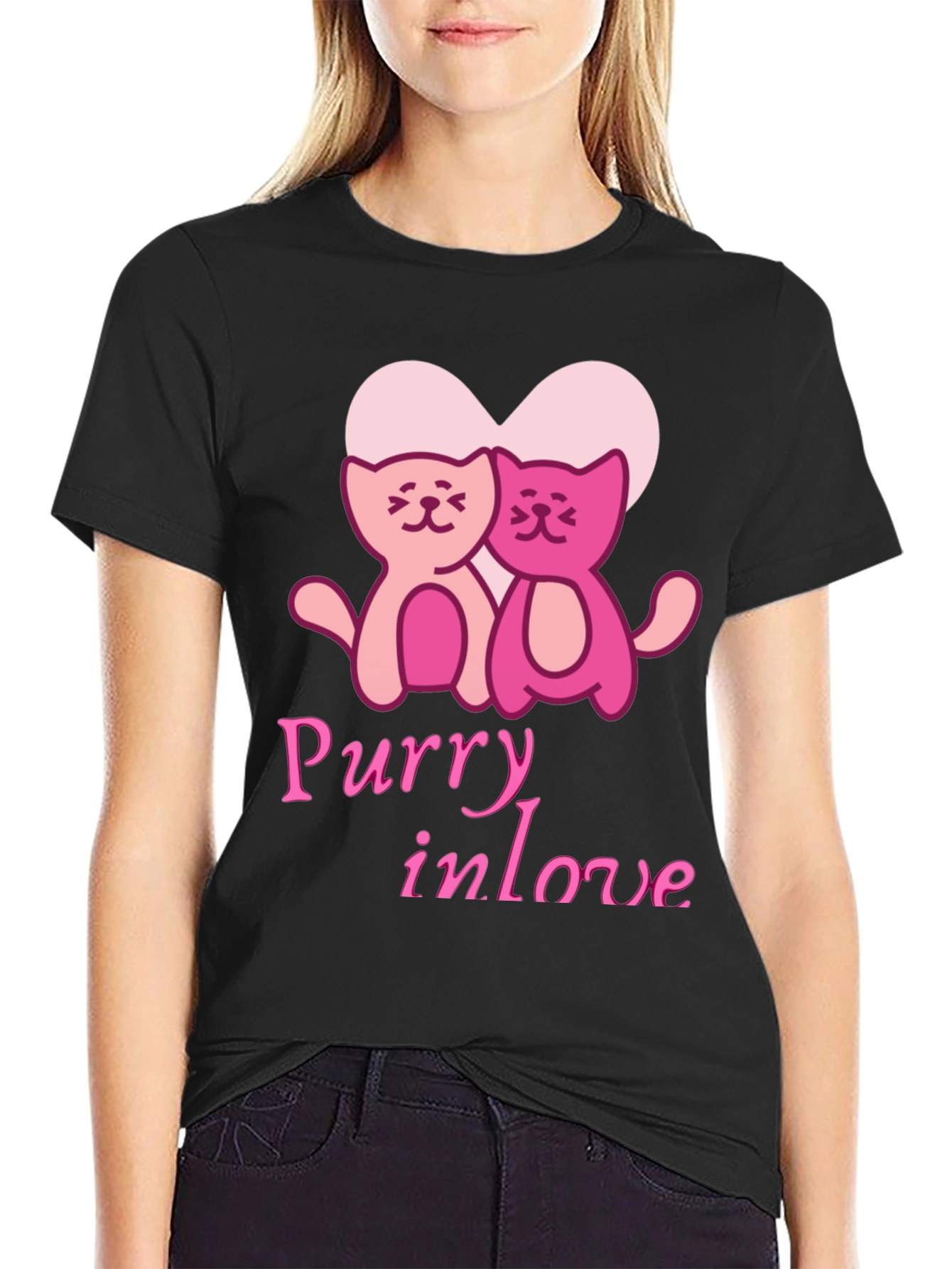 Purry In Love Graphic Tee