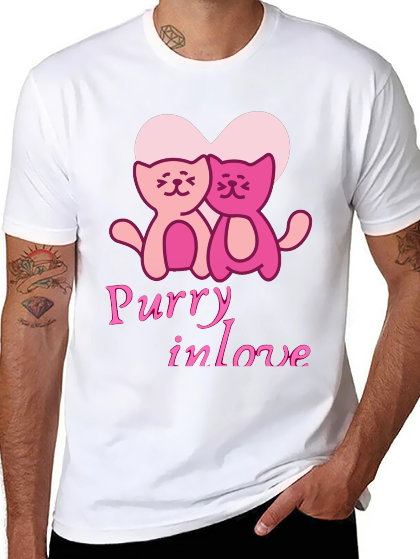 Purry In Love Graphic Tee