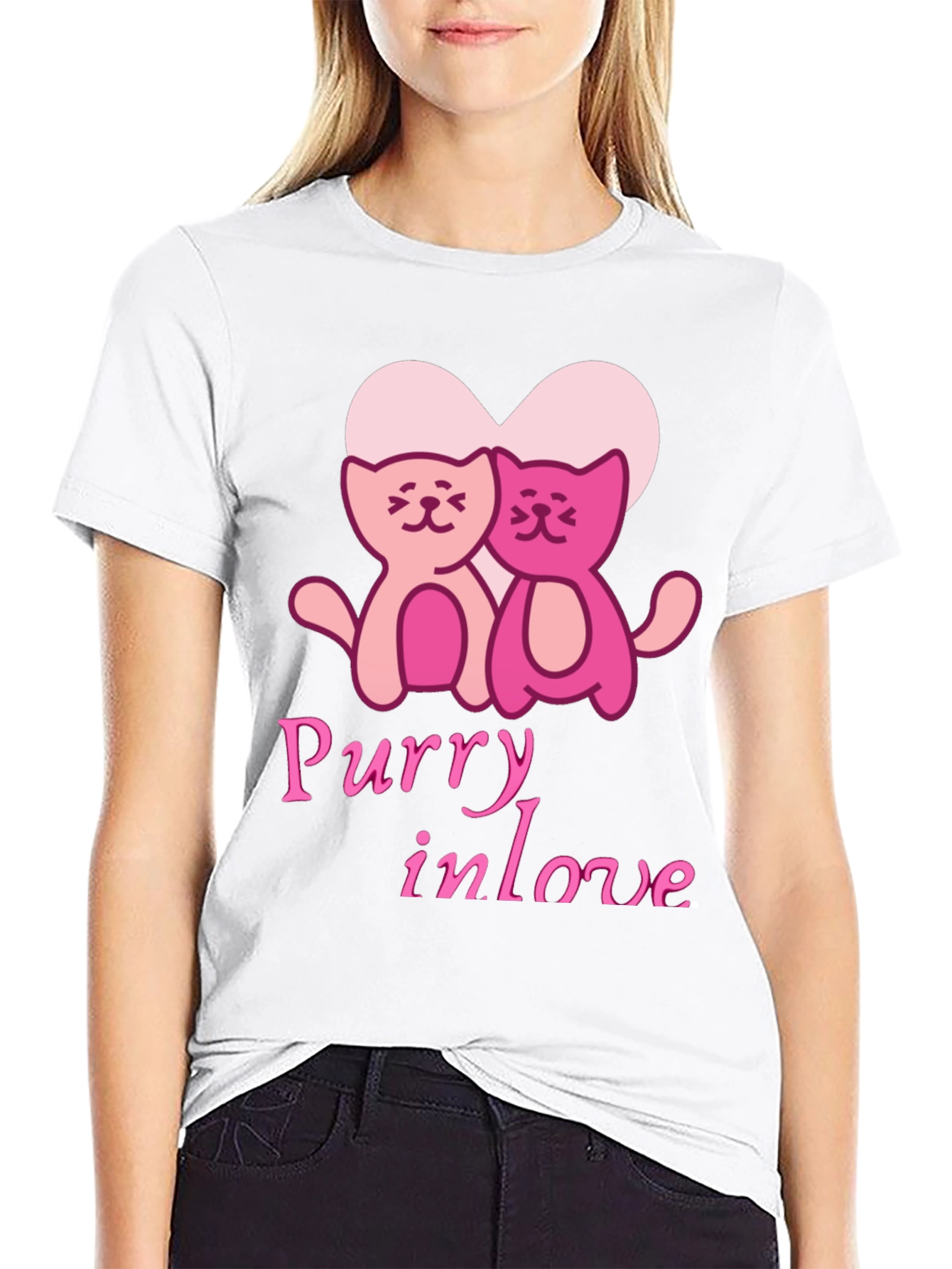 Purry In Love Graphic Tee
