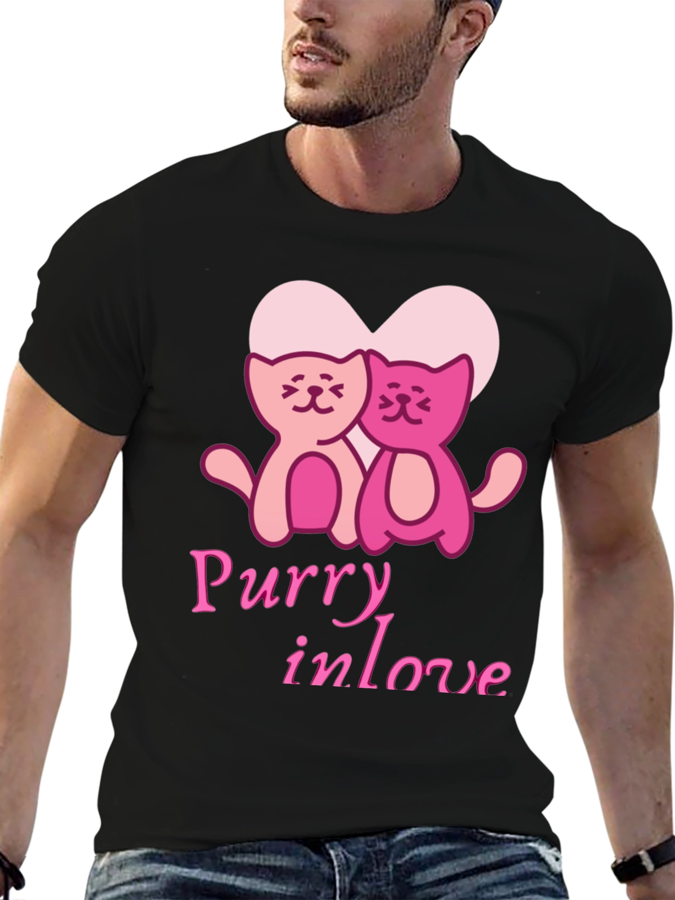 Purry In Love Graphic Tee