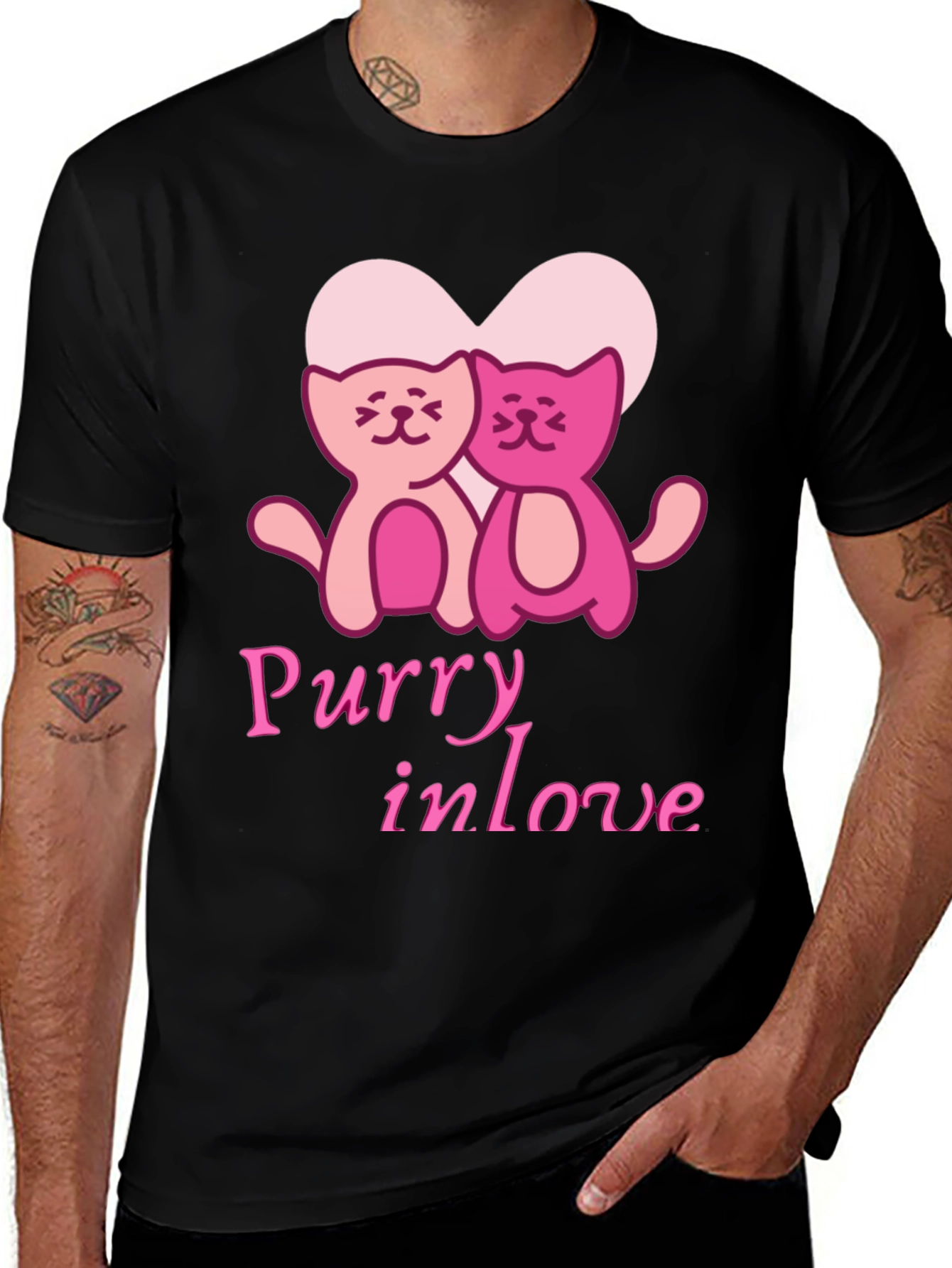 Purry In Love Graphic Tee