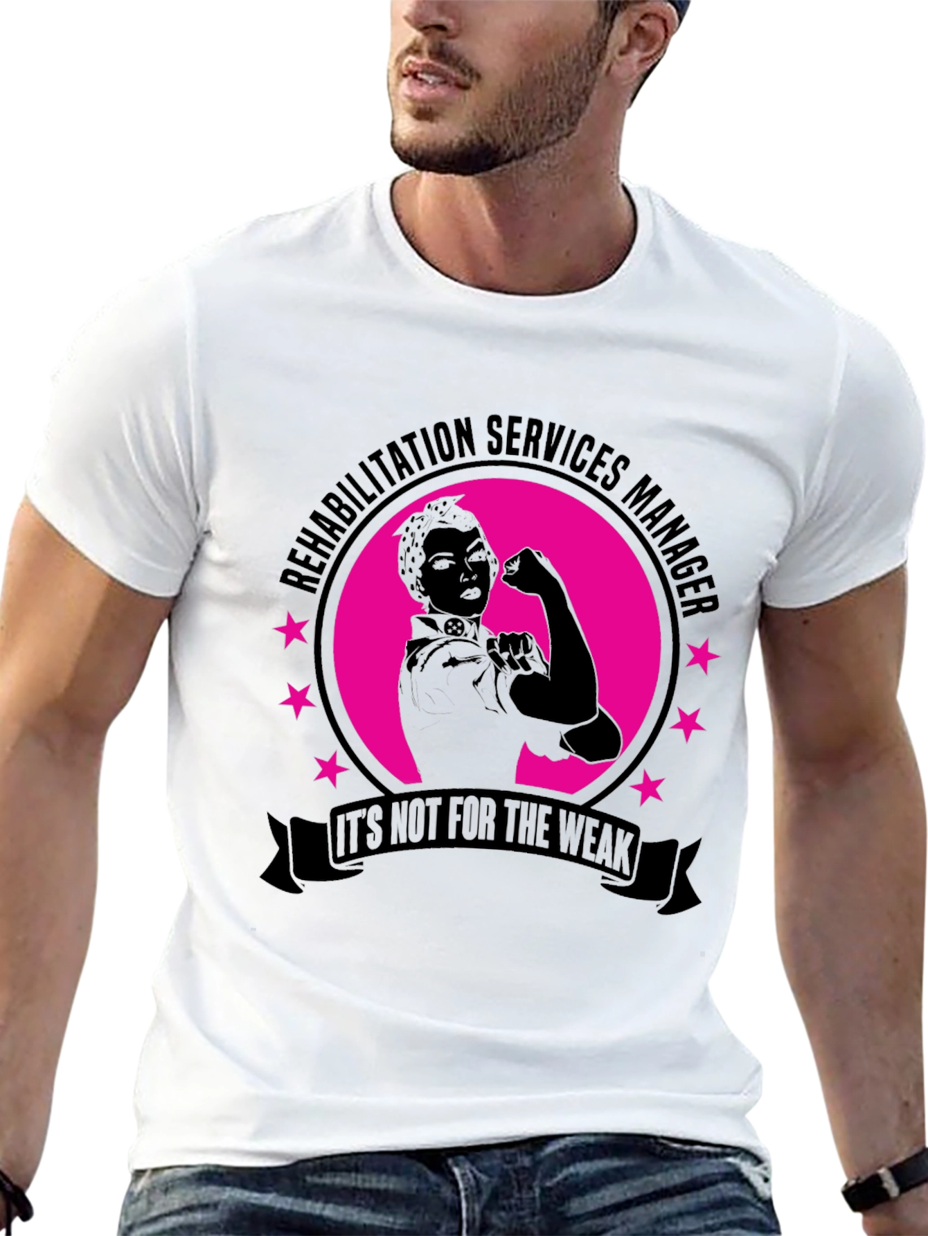 Rehabilitation Services Manager Black T-Shirt