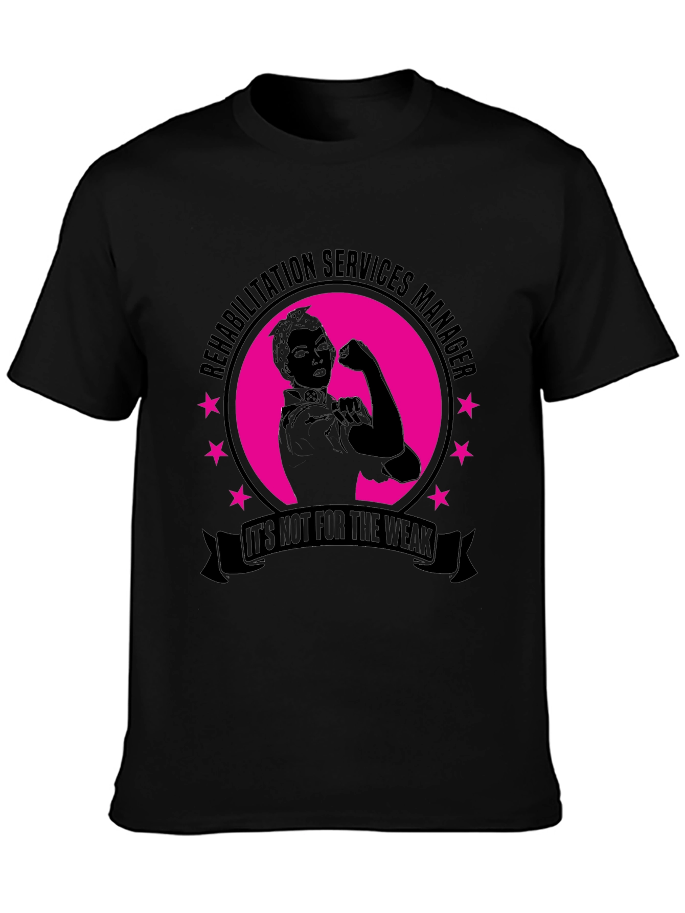 Rehabilitation Services Manager Black T-Shirt