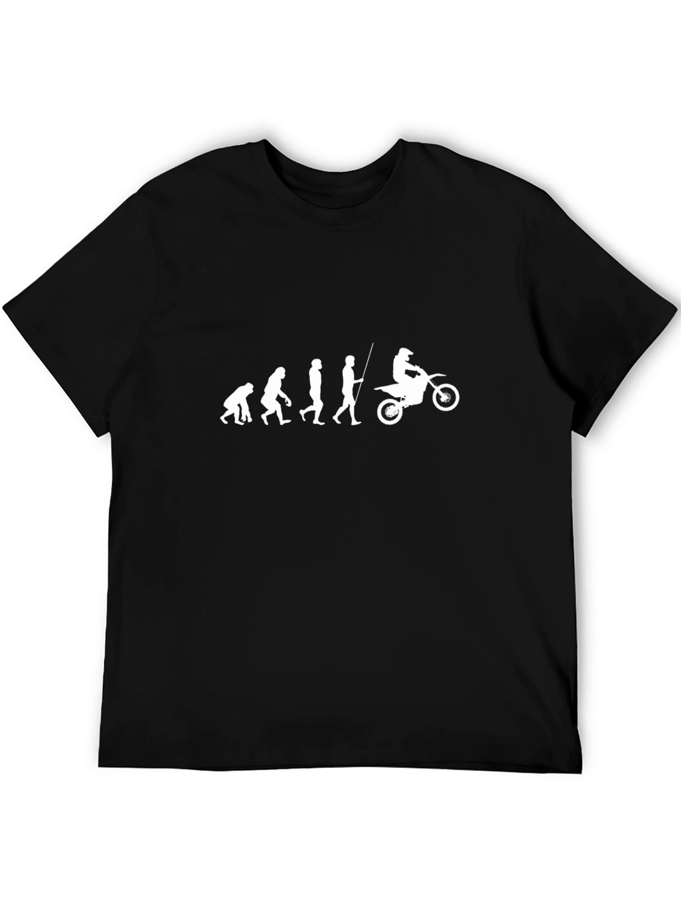Evolution of Man Dirt Bike T-Shirt