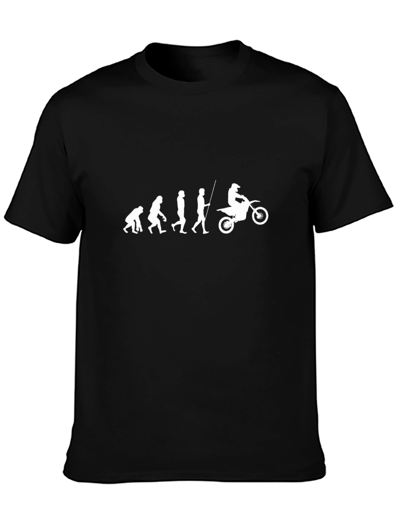Evolution of Man Dirt Bike T-Shirt