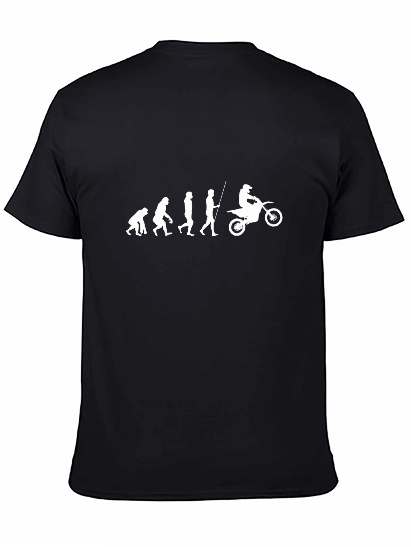 Evolution of Man Dirt Bike T-Shirt