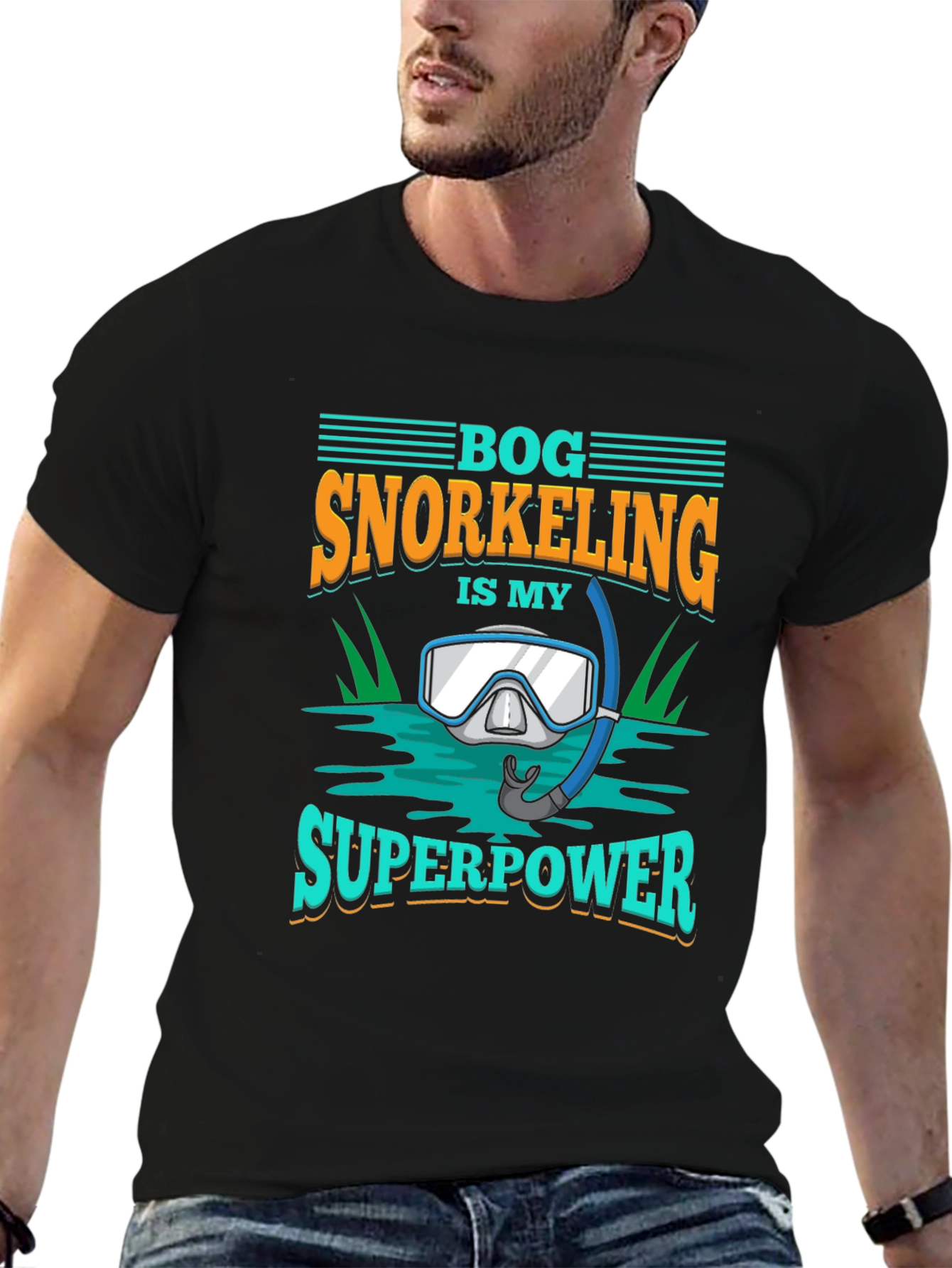 Bog Snorkeling Superpower Graphic Tee