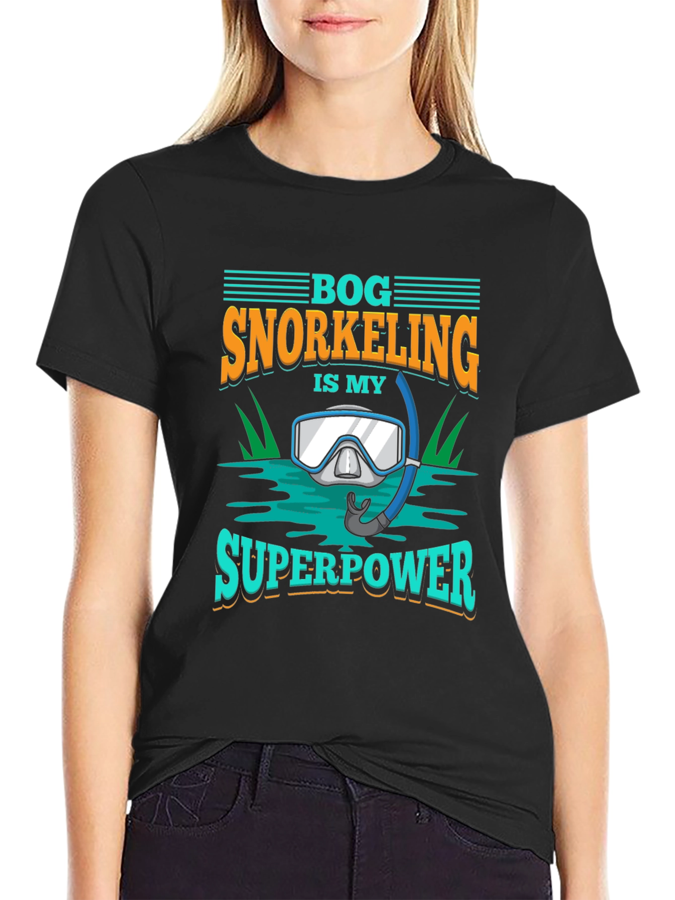 Bog Snorkeling Superpower Graphic Tee
