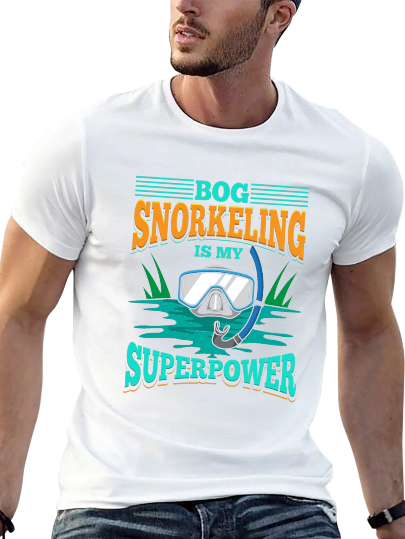 Bog Snorkeling Superpower Graphic Tee