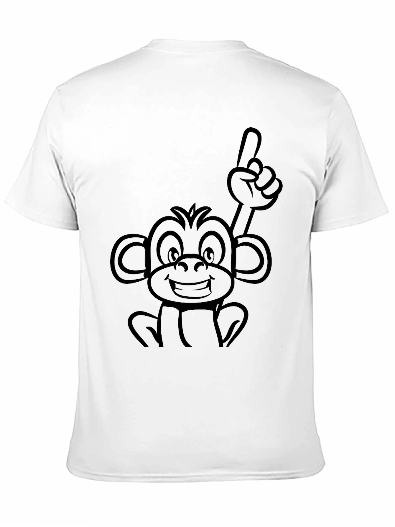 Monkey Graphic Black T-Shirt