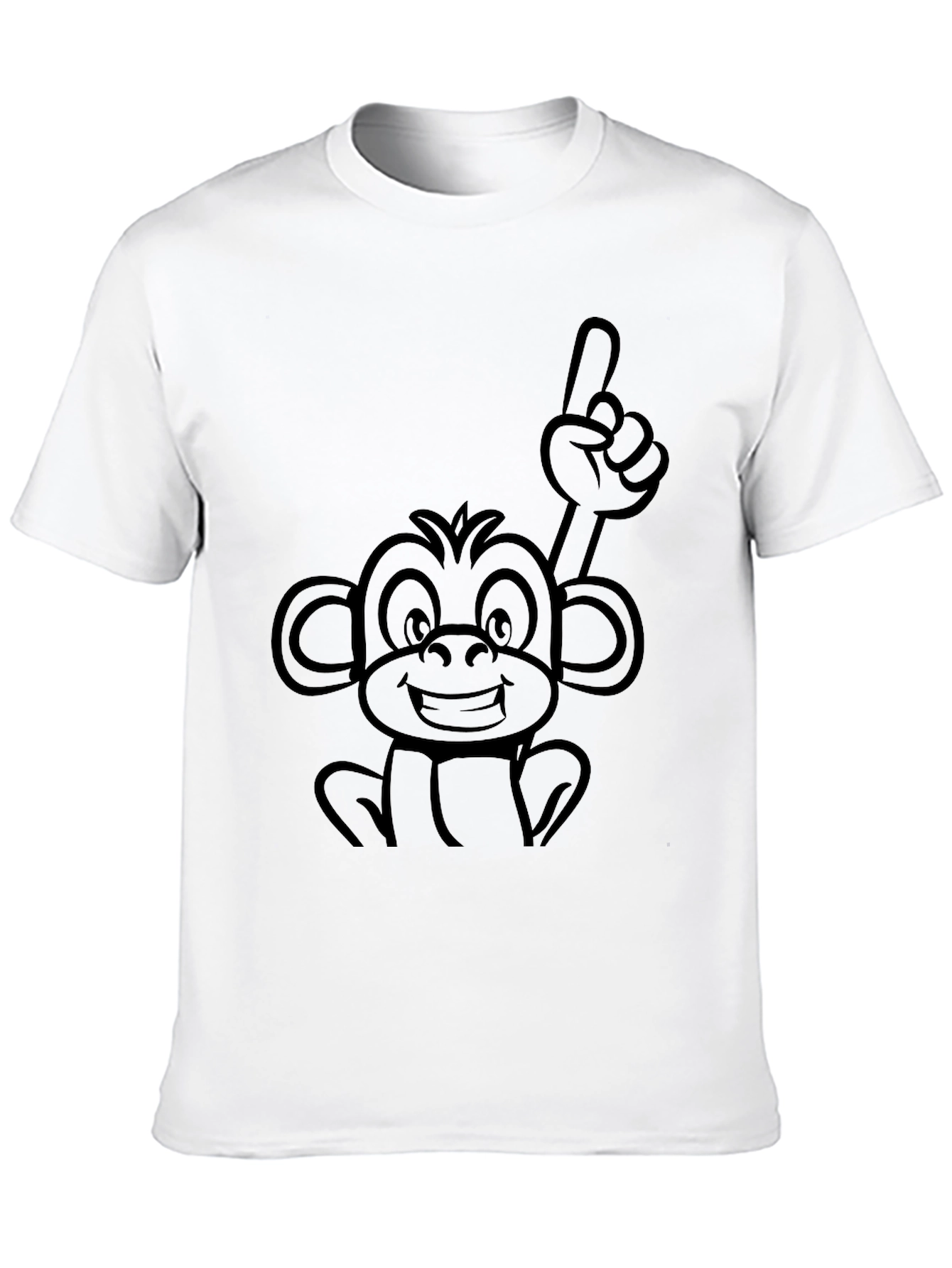 Monkey Graphic Black T-Shirt