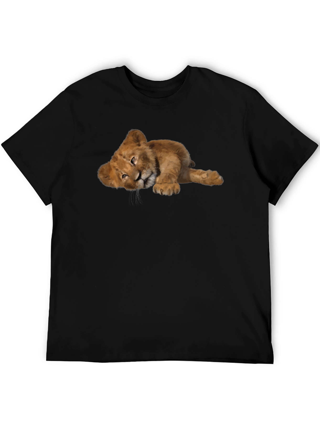 Lion Cub Graphic Tee - Black