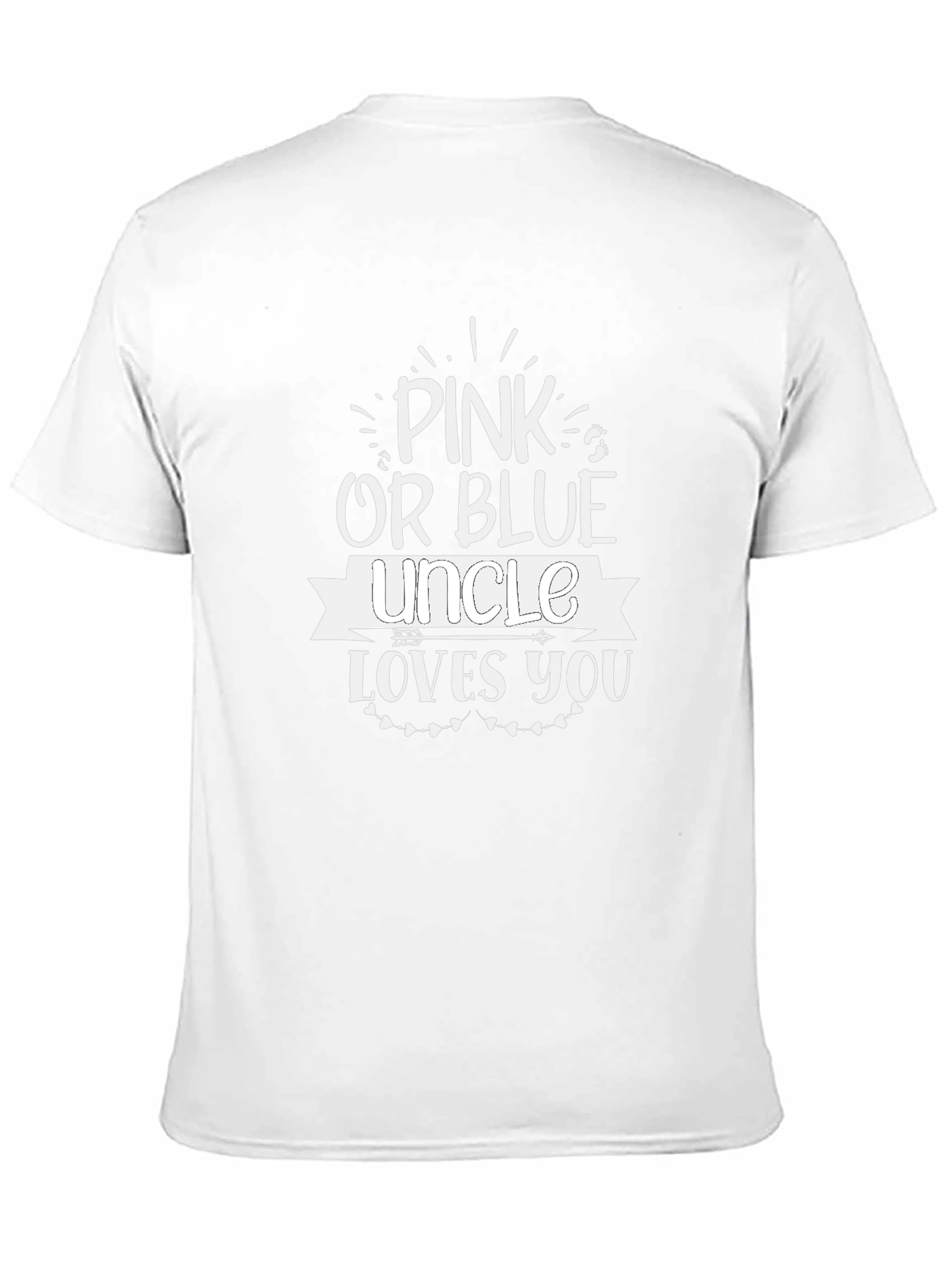 Pink or Blue Uncle Loves You T-Shirt