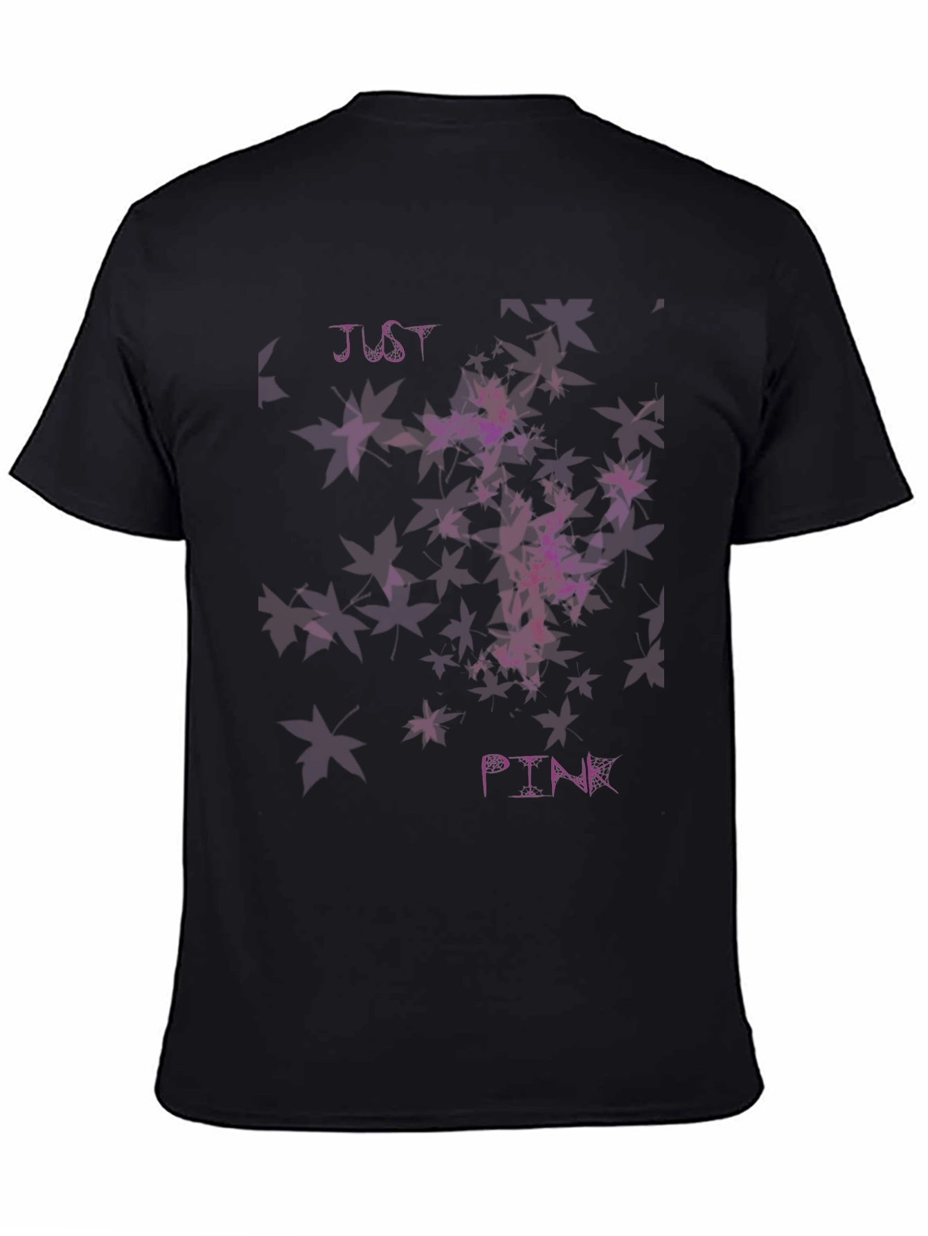 Just Pink Black Graphic Tee