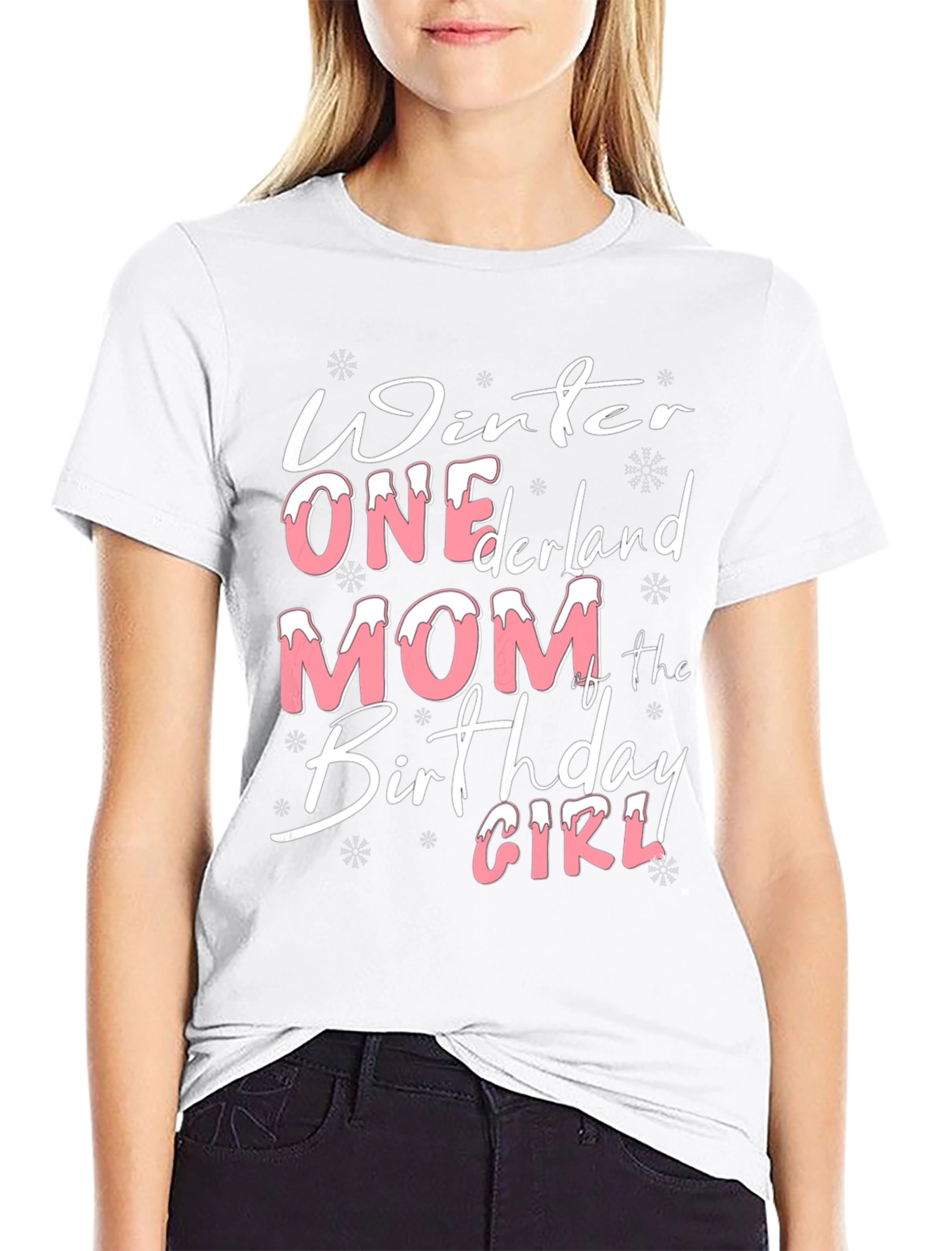 Winter ONEderland Mom Birthday Girl T-Shirt