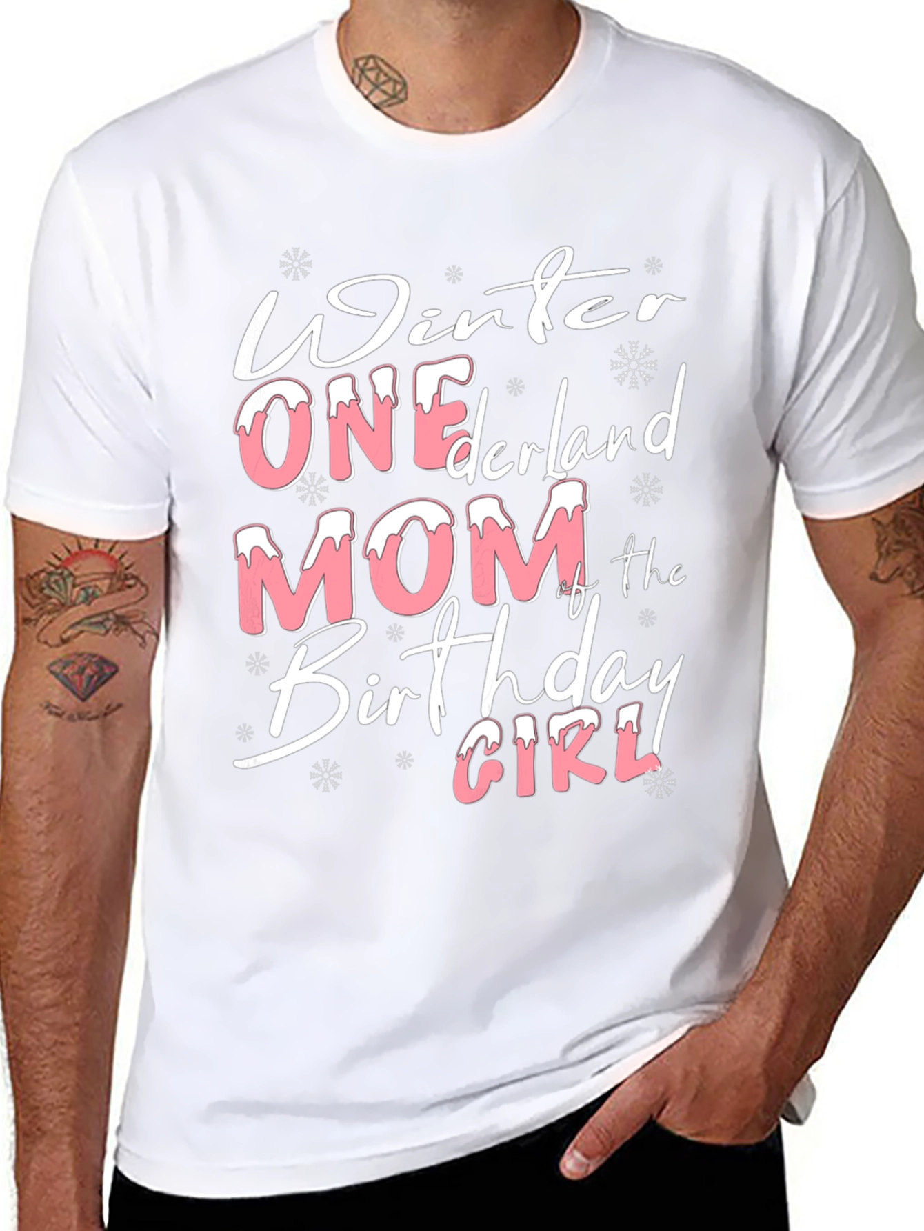Winter ONEderland Mom Birthday Girl T-Shirt
