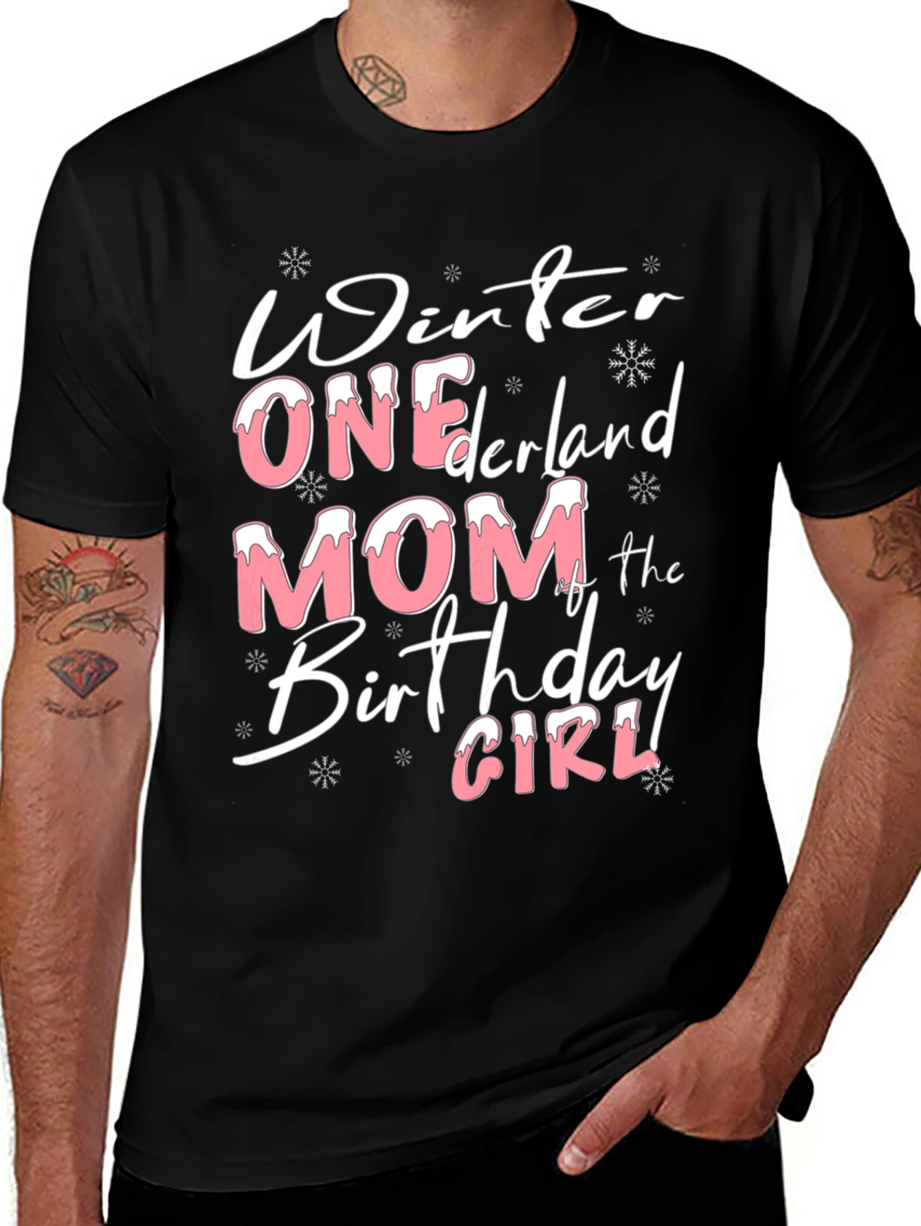 Winter ONEderland Mom Birthday Girl T-Shirt