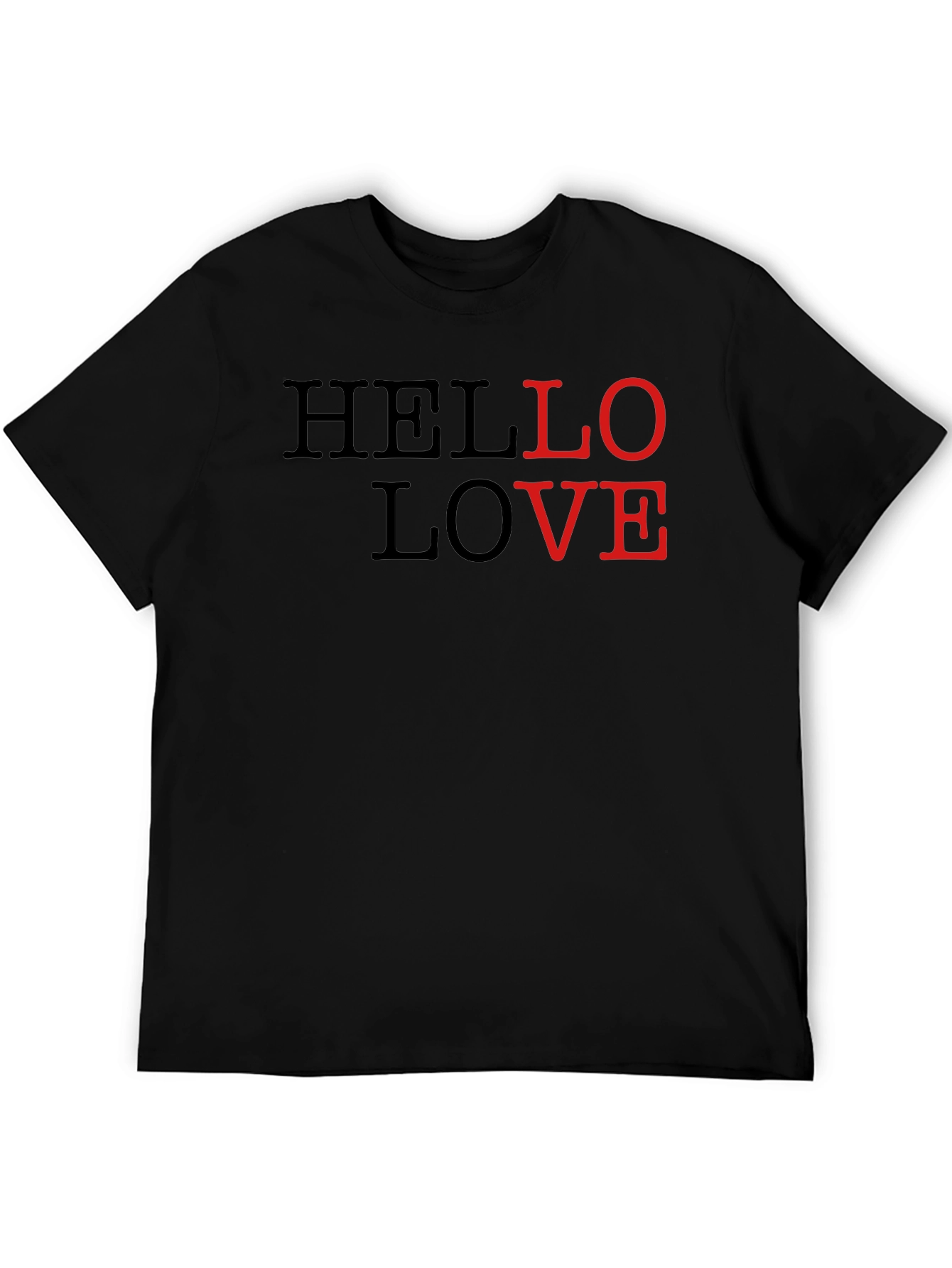 Hello Love Graphic Tee - Stylish Casual Wear