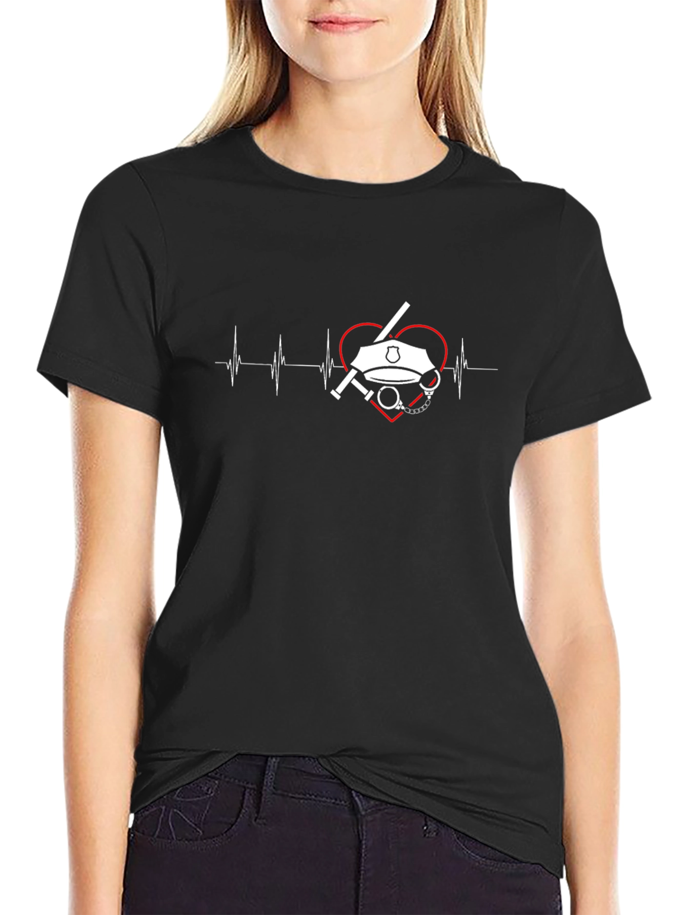 Police Love Black T-Shirt