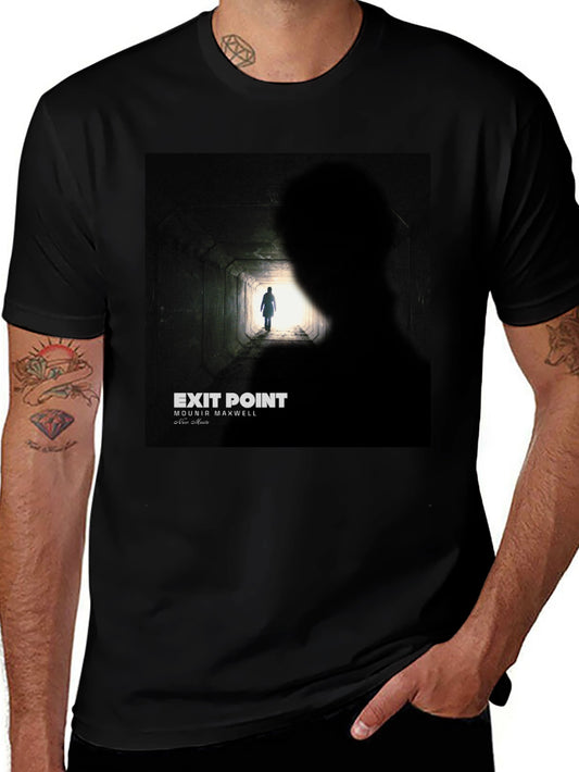 Exit Point Graphic Tee - Mounir Maxwell Album Cover Black T-Shirt