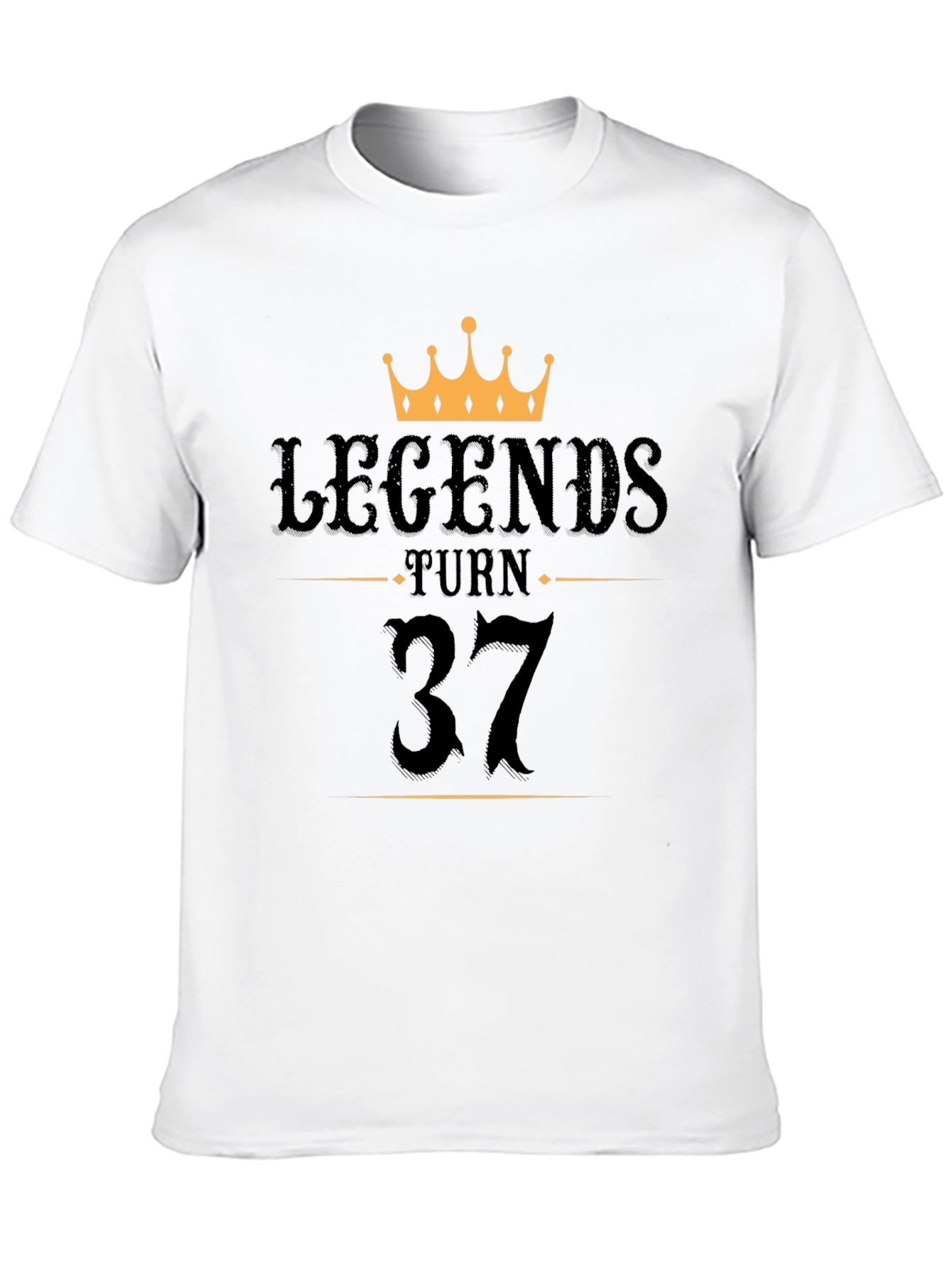 Legends Turn 37 Birthday T-Shirt