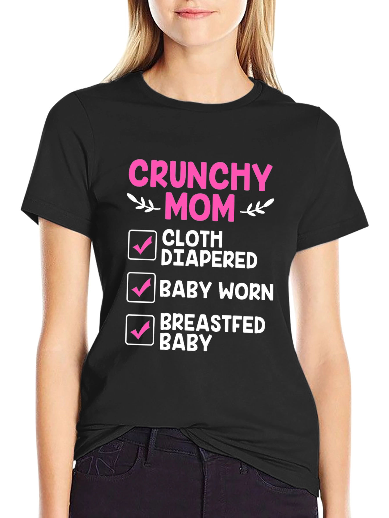Crunchy Mom Checklist T-Shirt