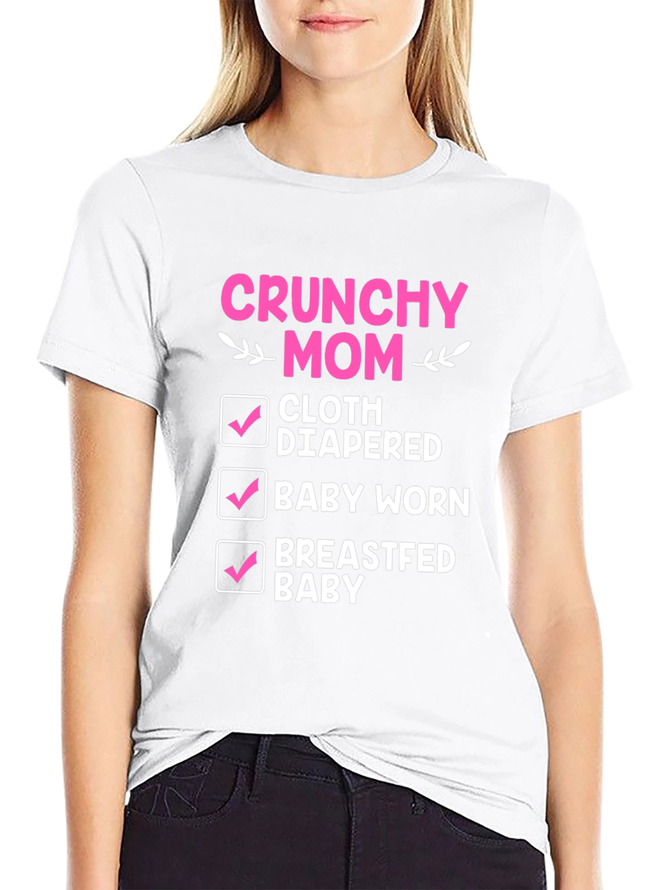 Crunchy Mom Checklist T-Shirt