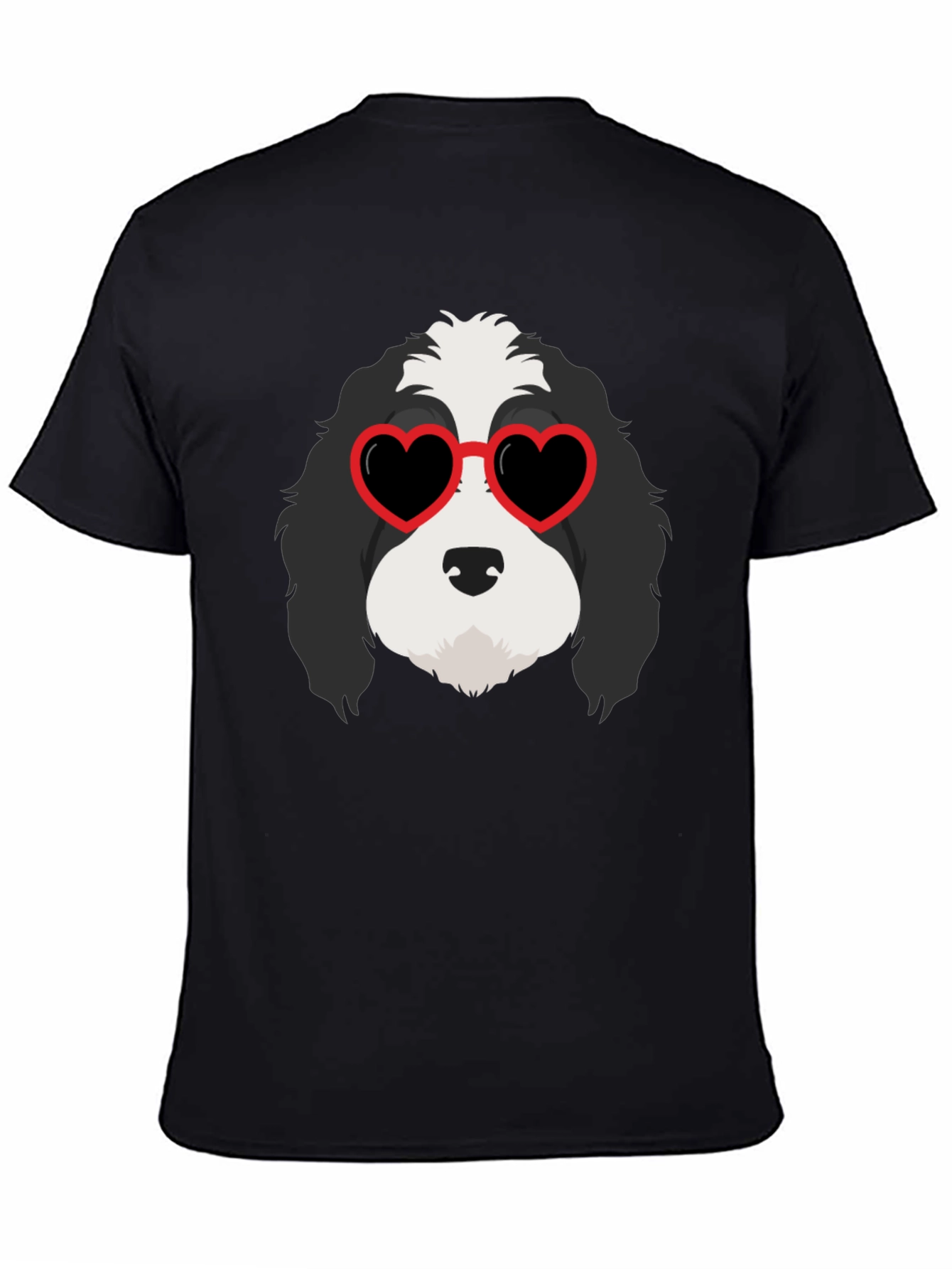 Dog with Heart Sunglasses T-Shirt