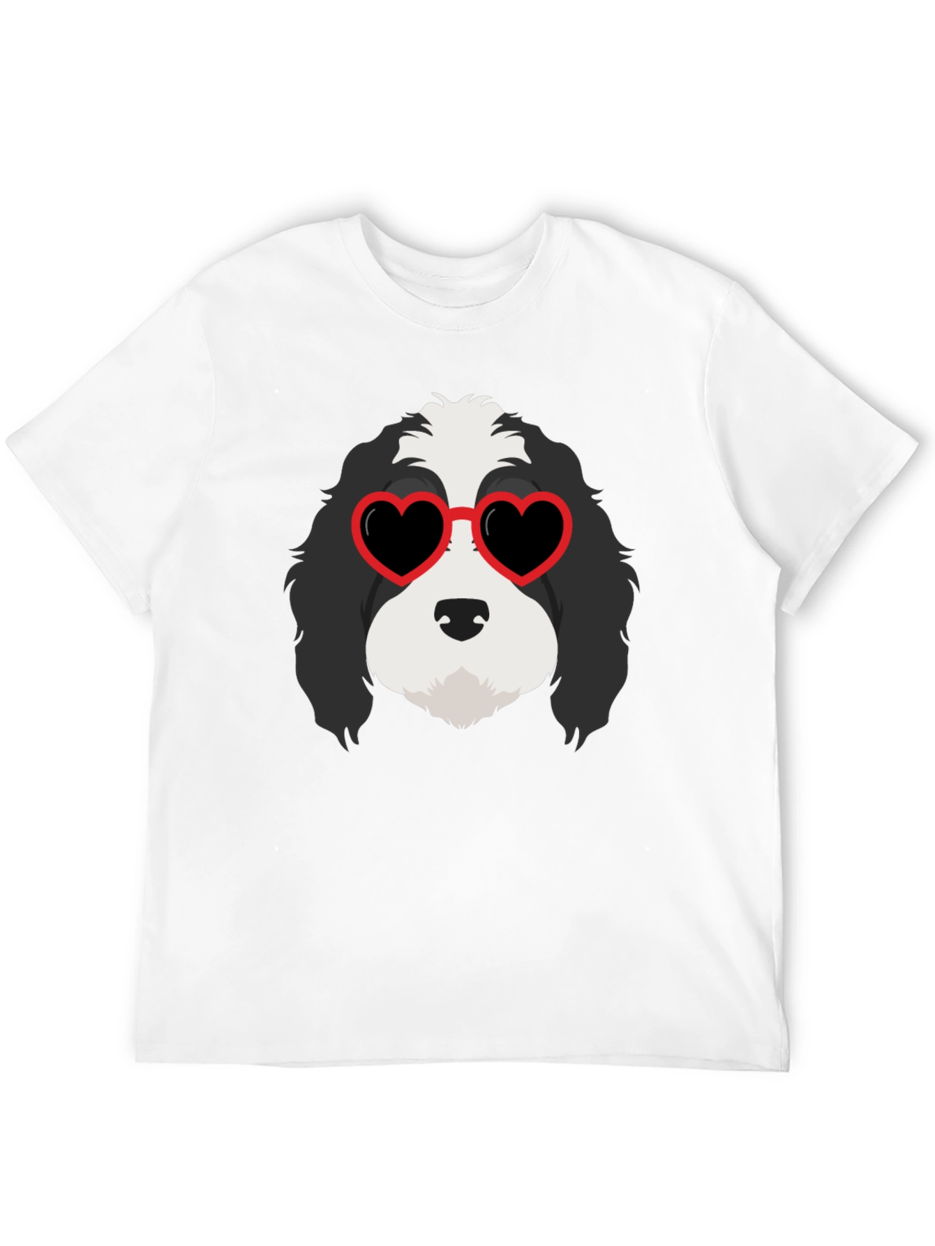 Dog with Heart Sunglasses T-Shirt