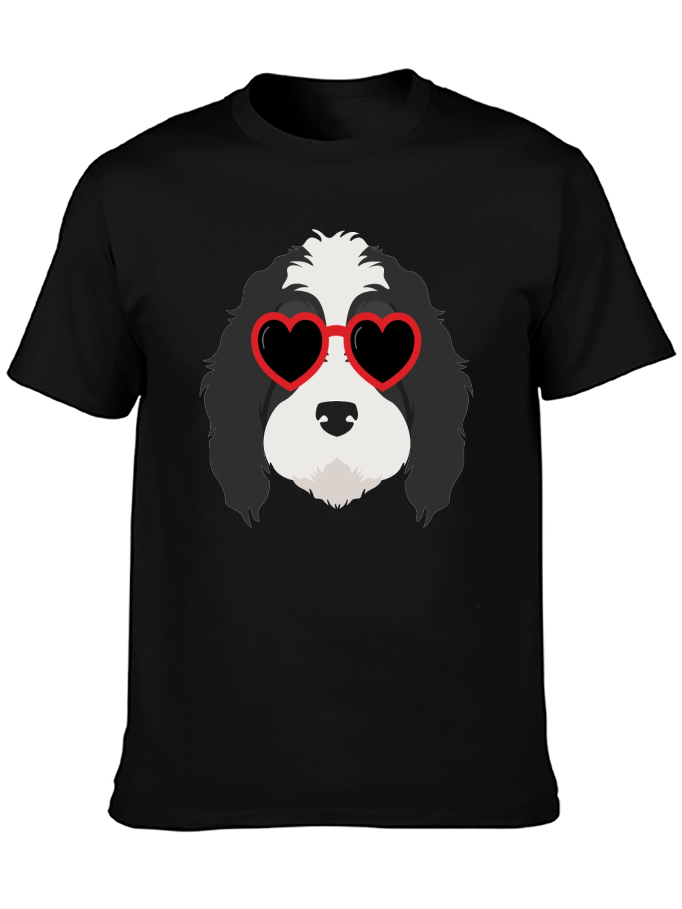 Dog with Heart Sunglasses T-Shirt