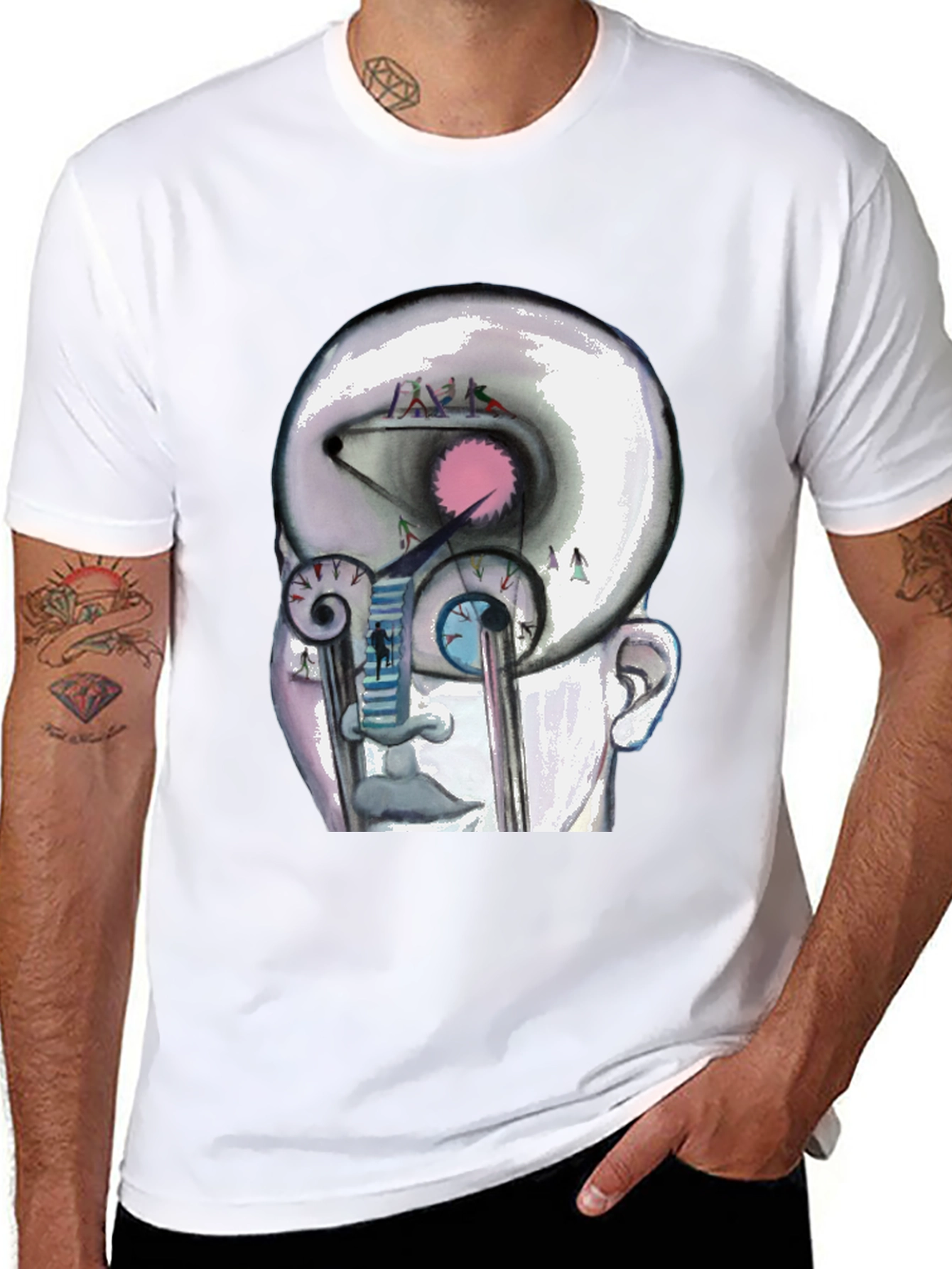 Abstract Mind Graphic Tee - Unique Design T-Shirt