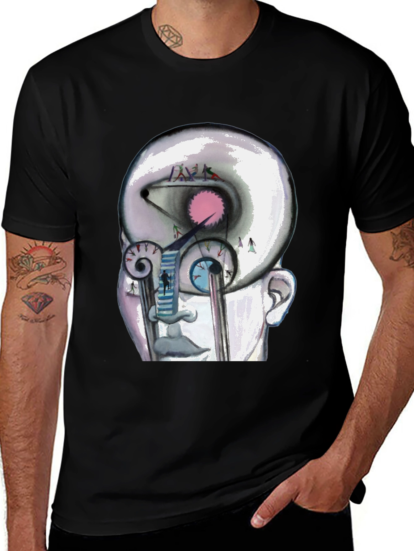 Abstract Mind Graphic Tee - Unique Design T-Shirt