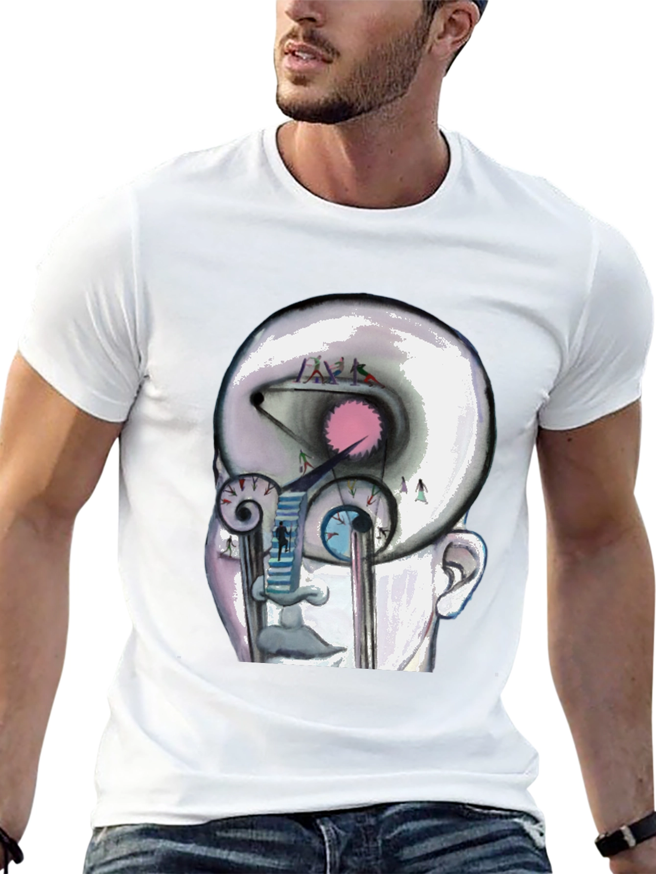 Abstract Mind Graphic Tee - Unique Design T-Shirt
