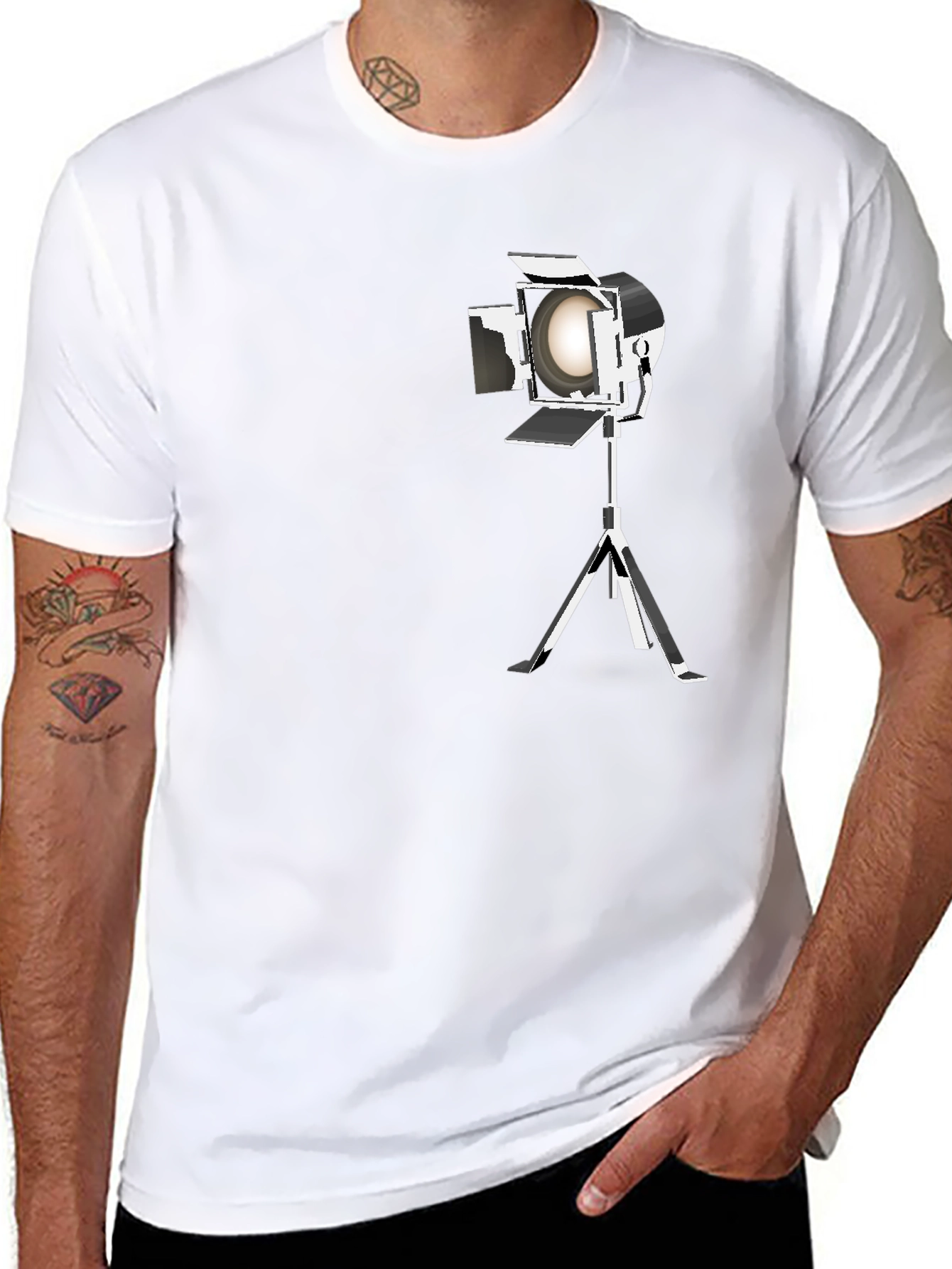 Spotlight Graphic T-Shirt - Black