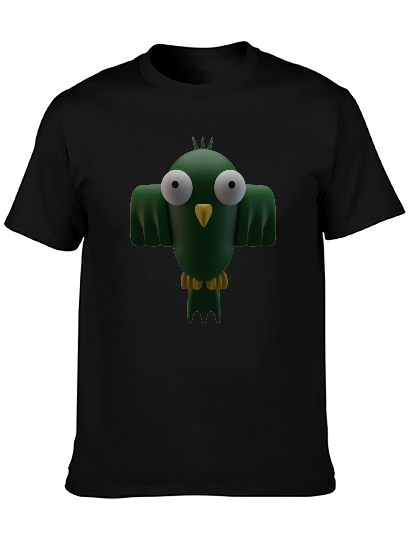Cartoon Bird Graphic T-Shirt - Funny Animal Tee