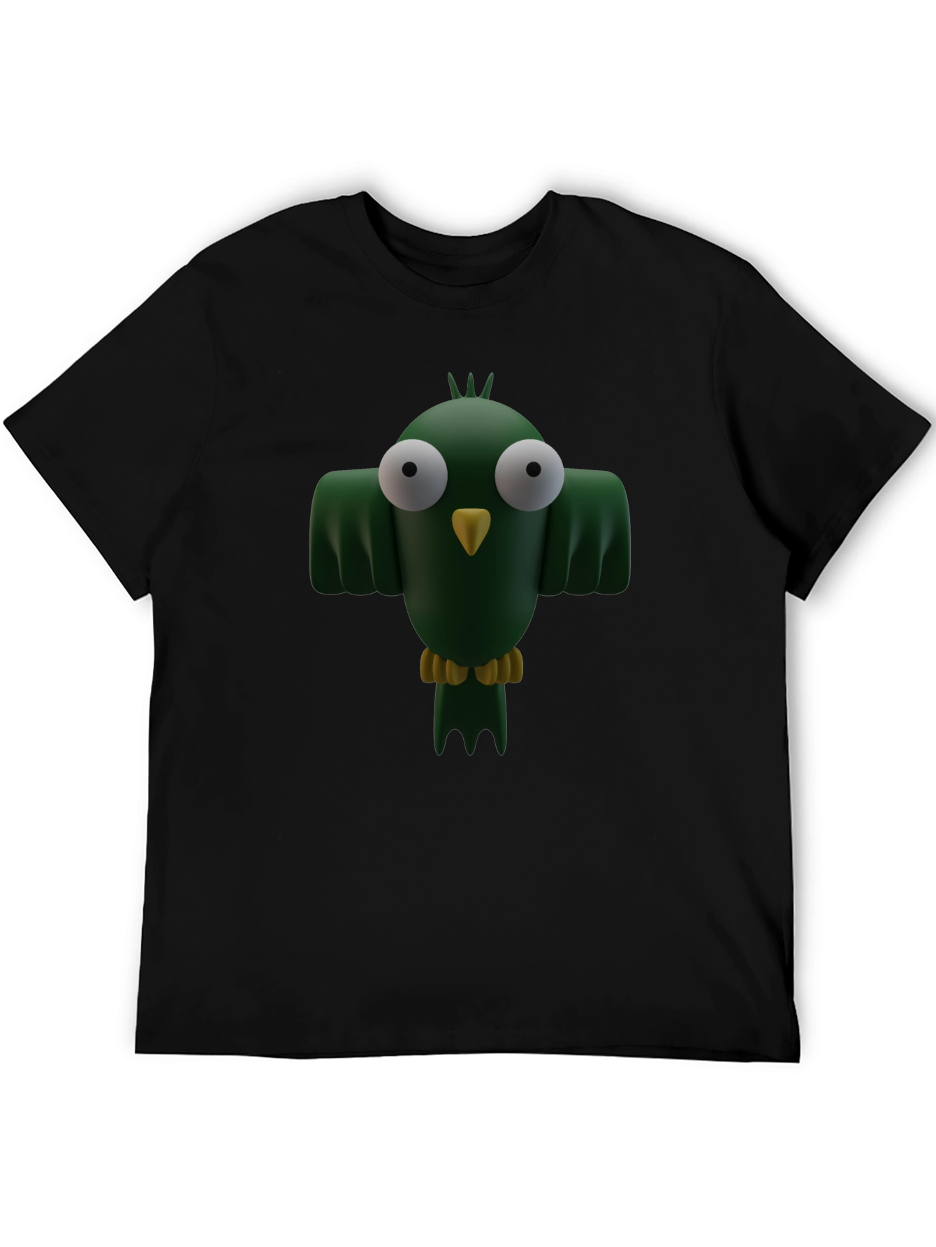 Cartoon Bird Graphic T-Shirt - Funny Animal Tee