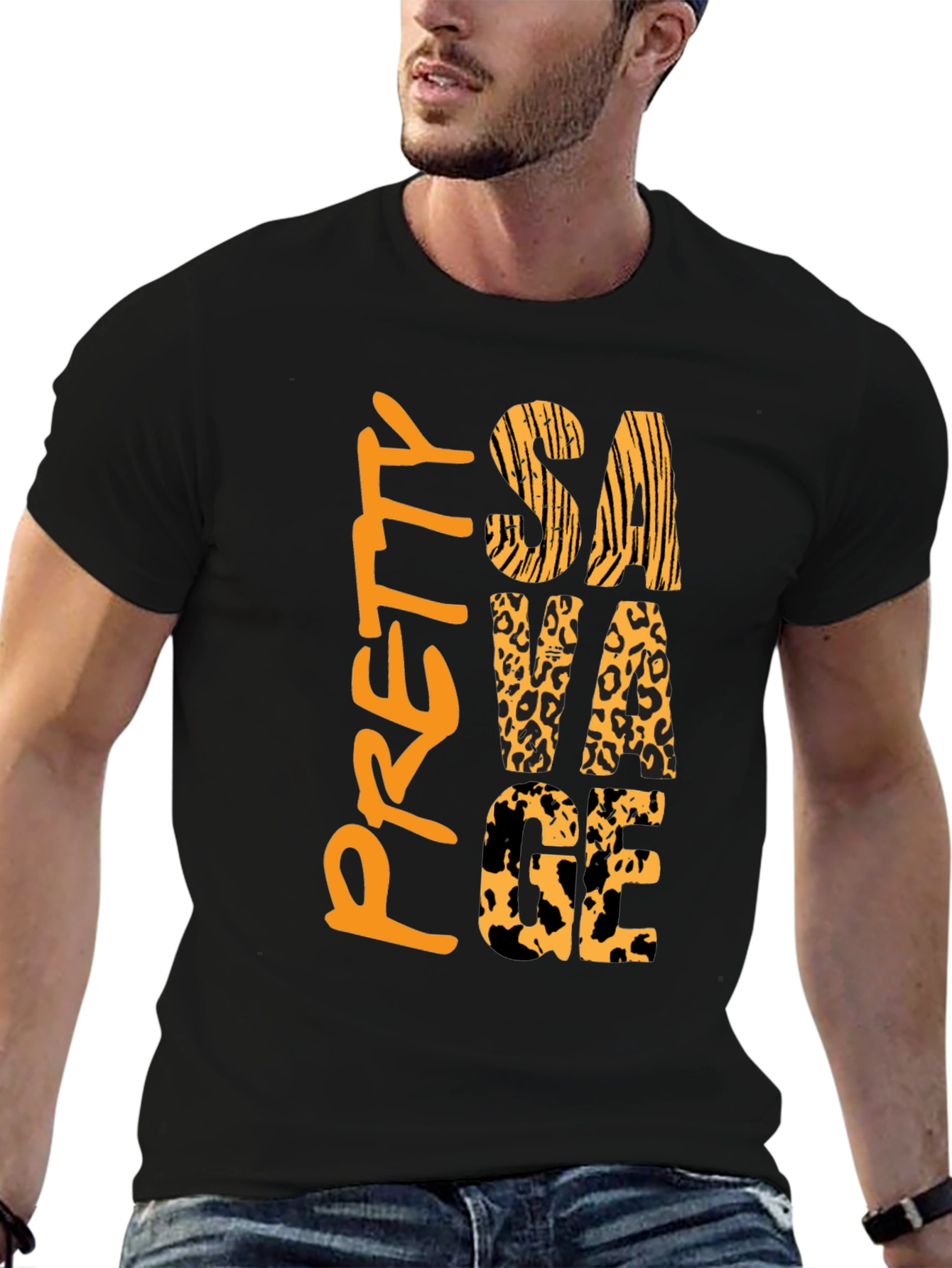 Pretty Savage Graphic Print Tee - Black