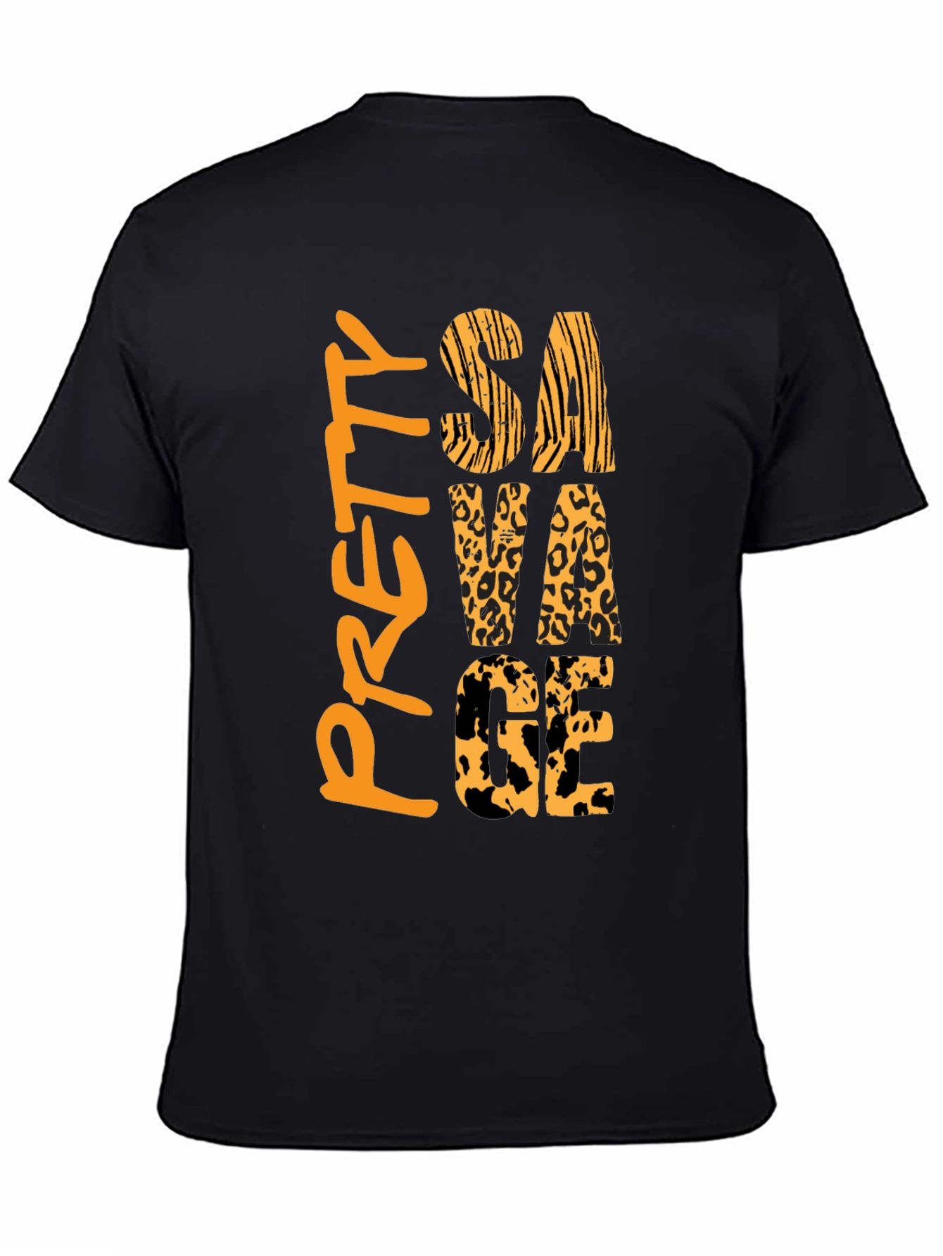 Pretty Savage Graphic Print Tee - Black
