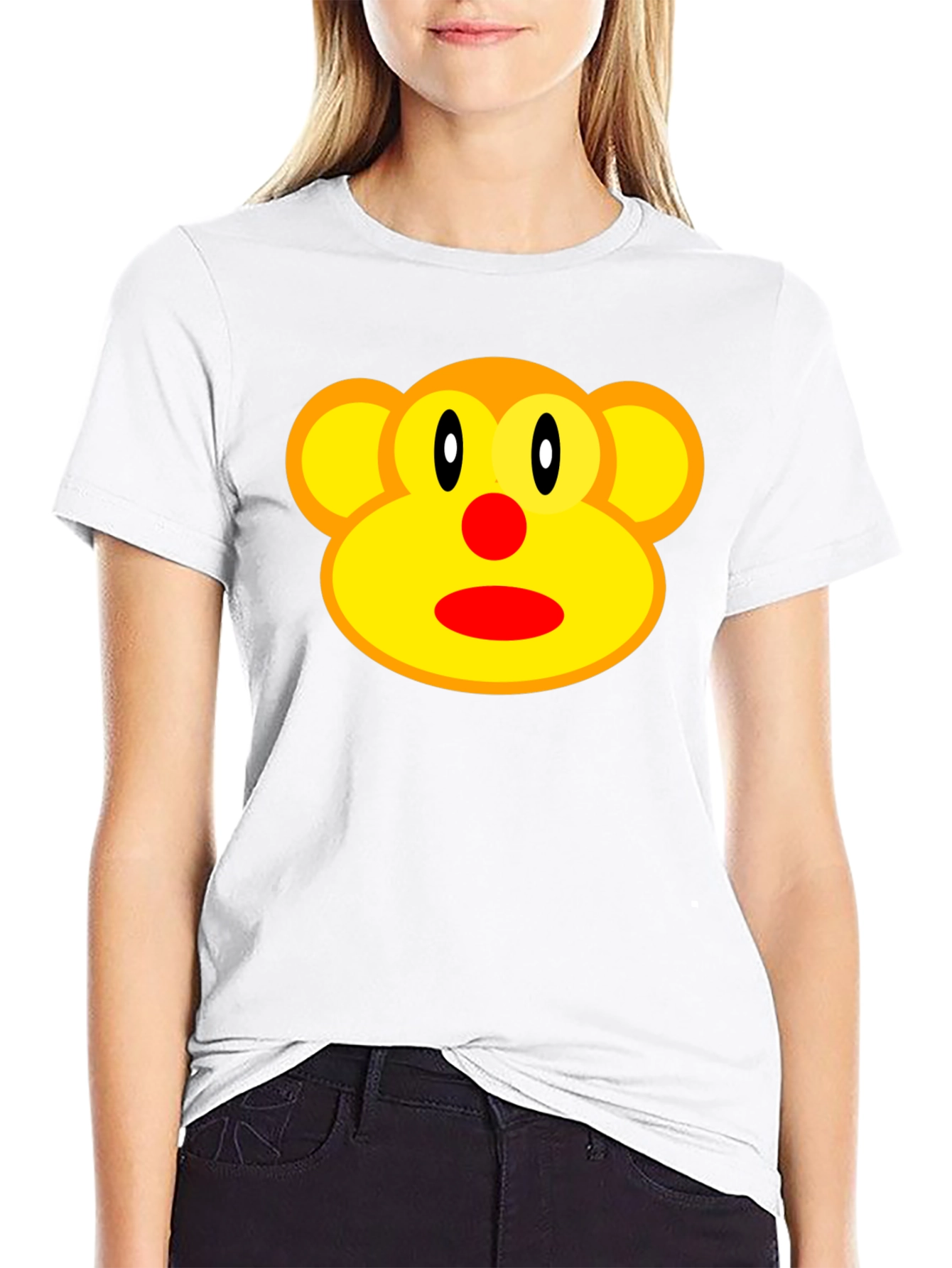 Monkey Face Graphic T-Shirt - Casual Style