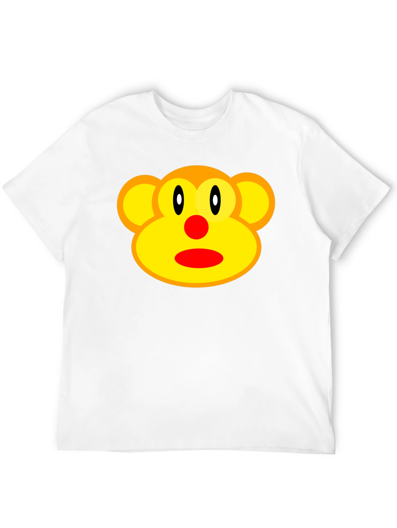 Monkey Face Graphic T-Shirt - Casual Style