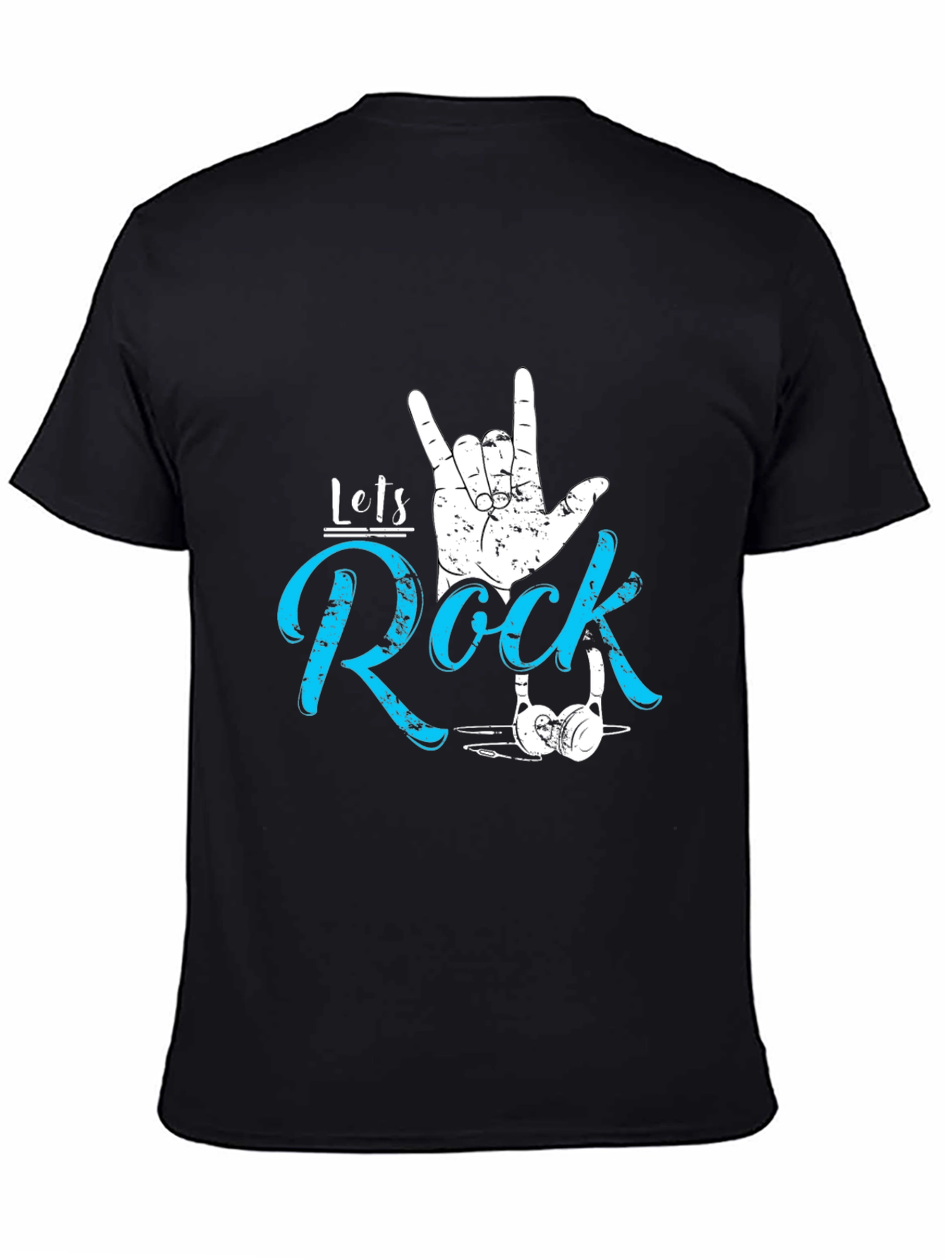 Lets Rock Graphic Tee - Cool Music Fan T-Shirt
