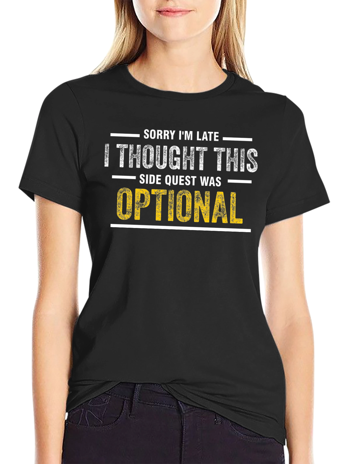 Sorry Im Late Side Quest T-Shirt