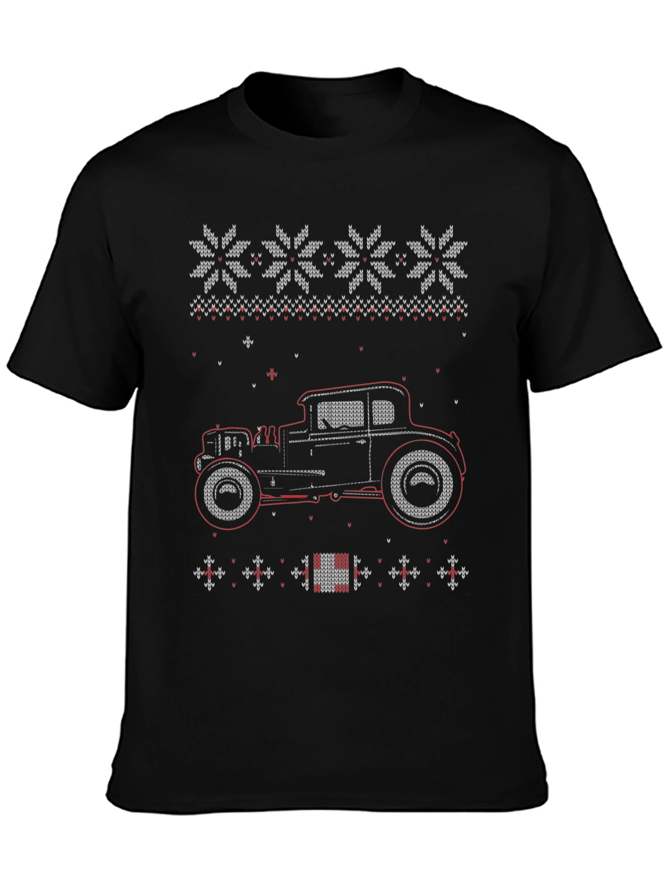 Hot Rod Ugly Christmas Sweater T-Shirt