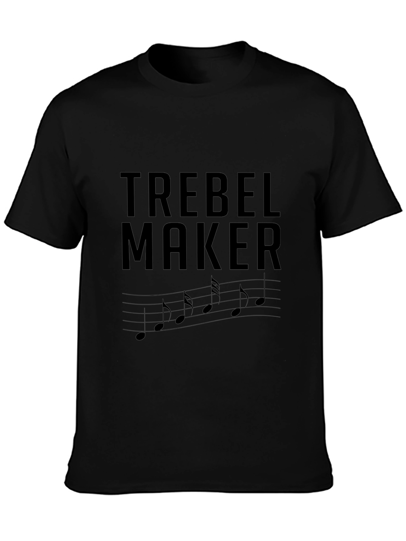 Trebel Maker Music Notes Graphic T-Shirt