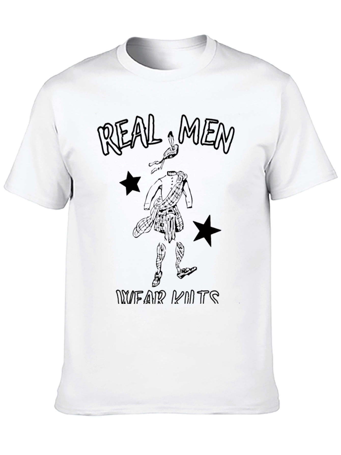 Real Men Wear Kilts T-Shirt - Black