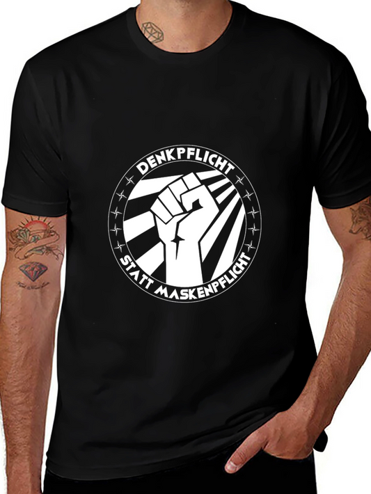 Denkpflicht T-Shirt - Black Graphic Tee