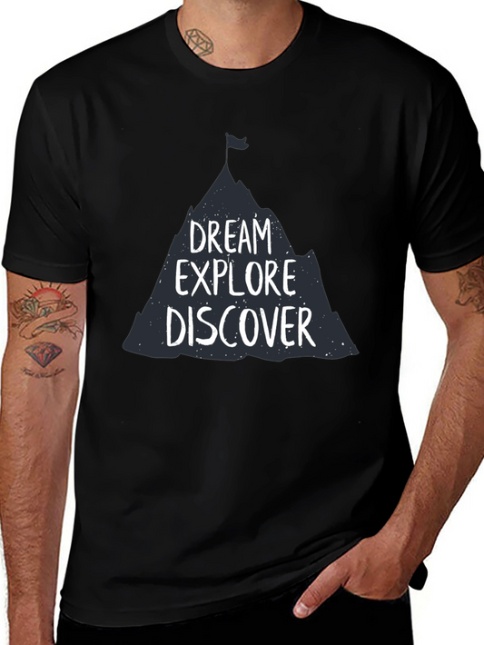 Dream Explore Discover Graphic Tee - Adventure Awaits