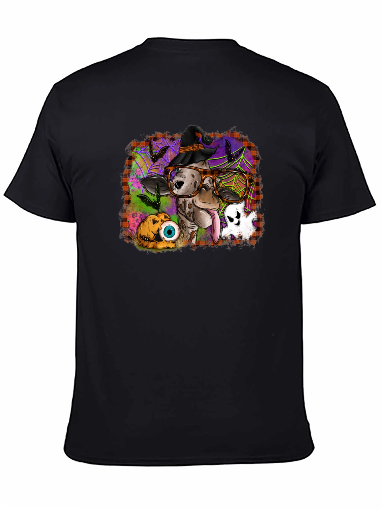 Halloween Cow Witch Graphic Tee