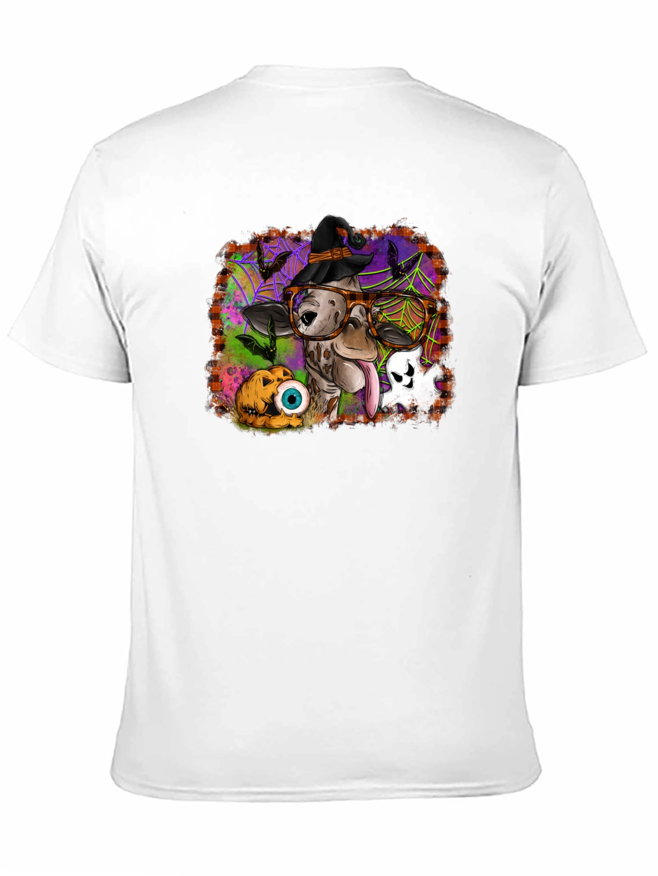 Halloween Cow Witch Graphic Tee
