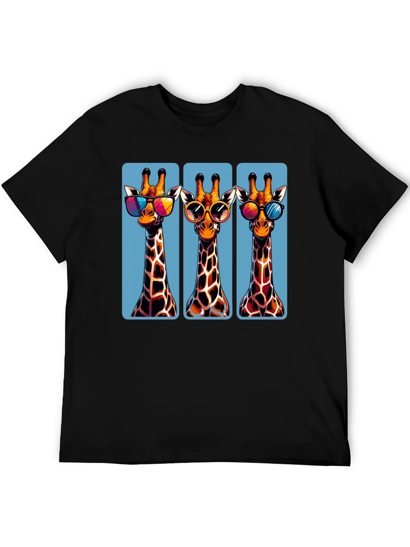 Giraffe Trio T-Shirt - Cool Shades Style
